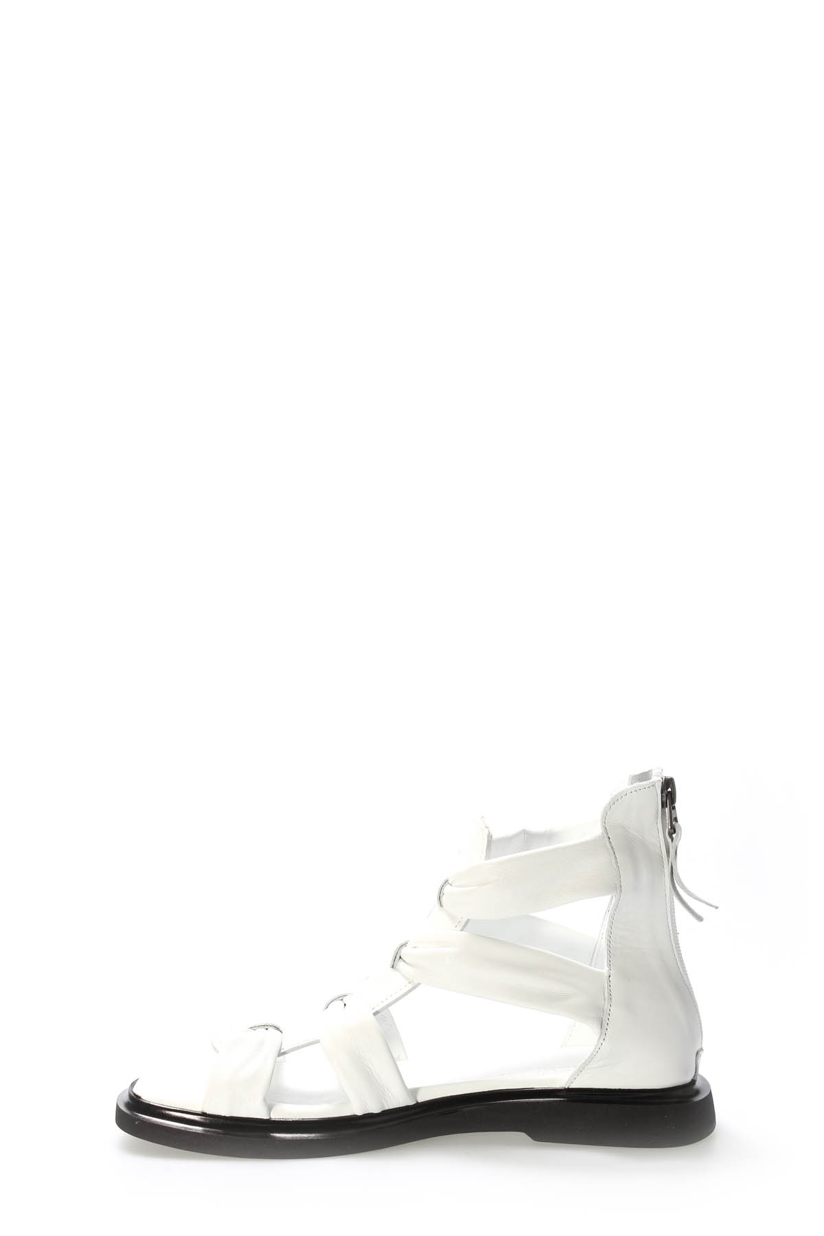 Hakiki Deri Kadın Klasik Sandalet 124ZA116 - Görsel 4