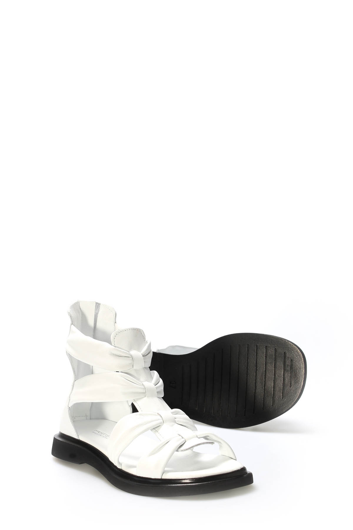 Hakiki Deri Kadın Klasik Sandalet 124ZA116 - Görsel 5