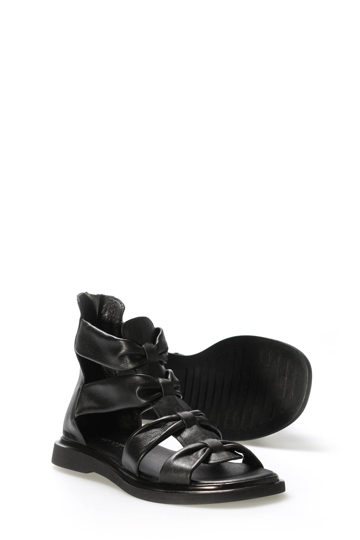 Hakiki Deri Kadın Klasik Sandalet 124ZA116 - Görsel 5