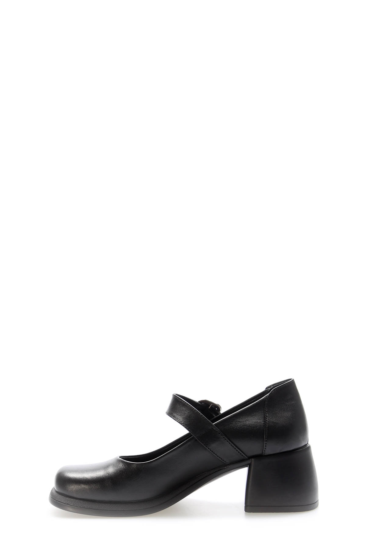 Hakiki Deri Kadın Kalın Topuklu Ayakkabı 217ZA880-03 - Görsel 4