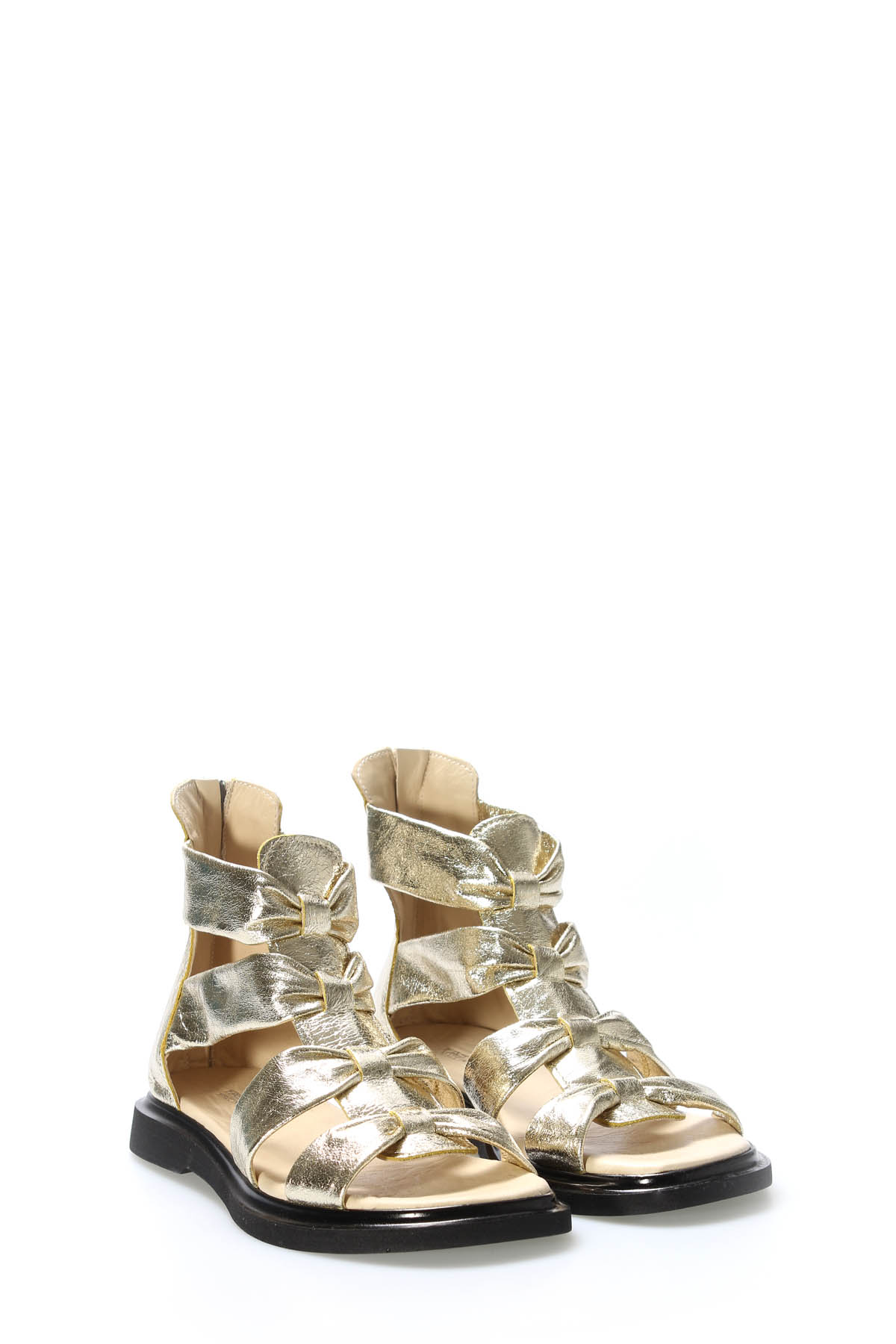 Hakiki Deri Kadın Klasik Sandalet 124ZA116 - Görsel 6