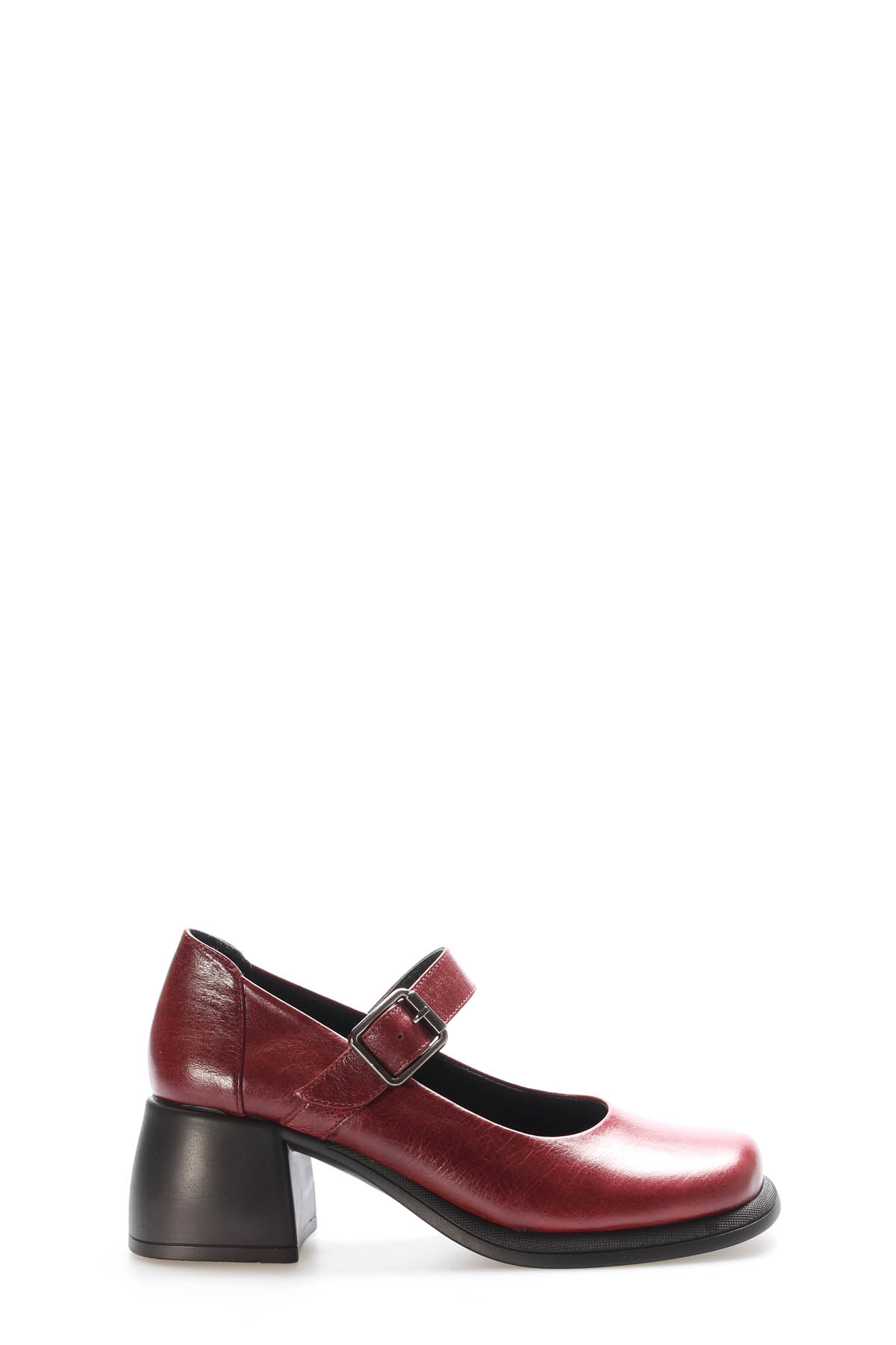 Hakiki Deri Kadın Kalın Topuklu Ayakkabı 217ZA880-03 - Görsel 3