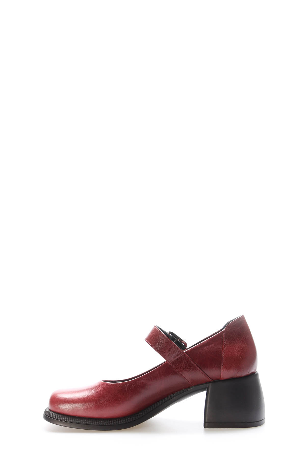 Hakiki Deri Kadın Kalın Topuklu Ayakkabı 217ZA880-03 - Görsel 4