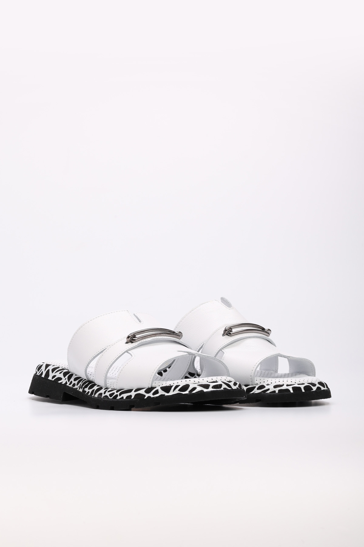 Hakiki Deri Kadın Düz Terlik 710ZA992 - Görsel 5