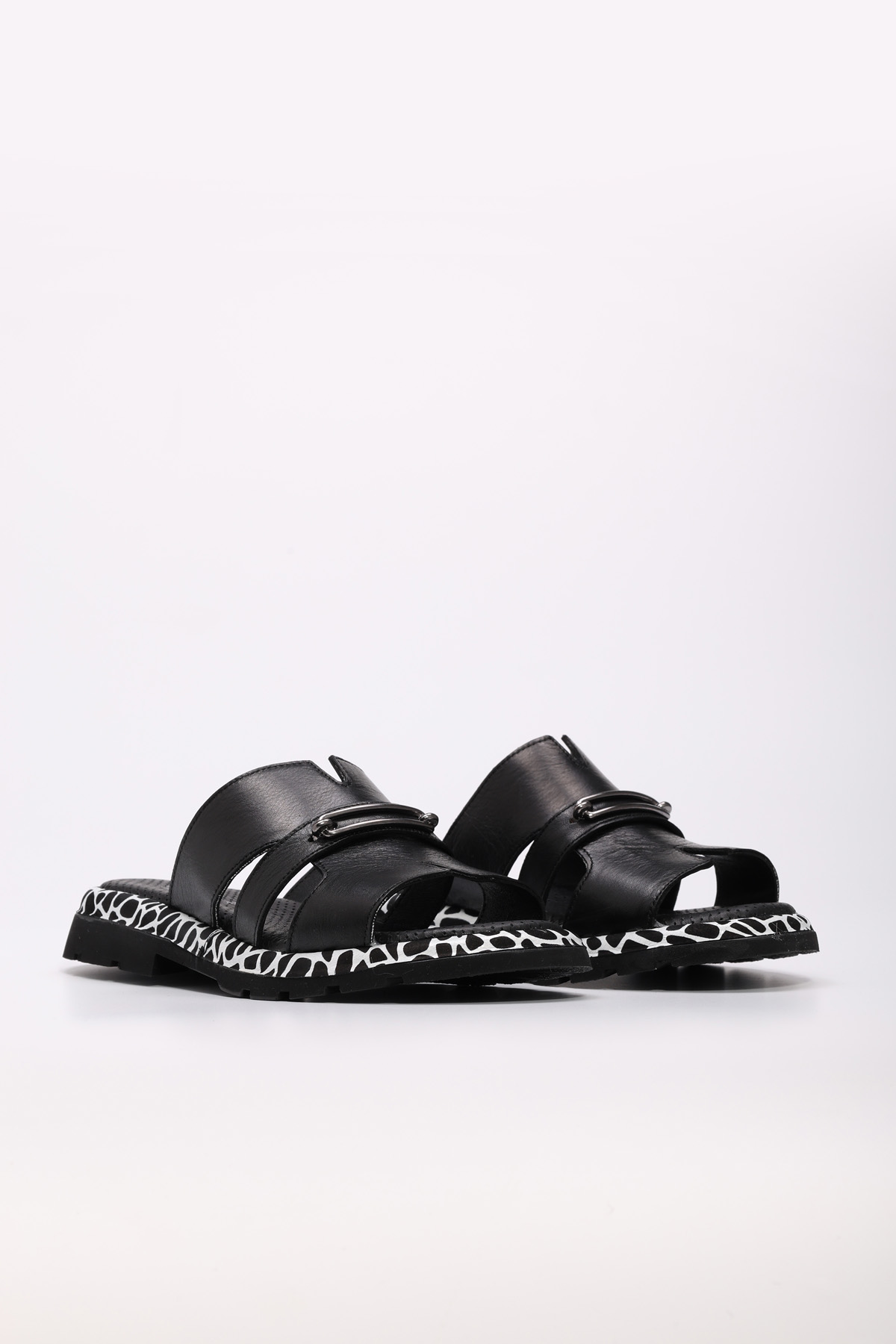 Hakiki Deri Kadın Düz Terlik 710ZA992 - Görsel 5