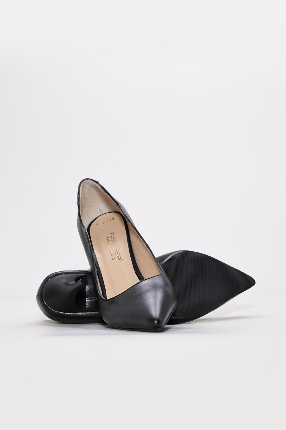 Hakiki Deri Kadın İnce Topuk Ayakkabı 215ZA2588 - Görsel 4