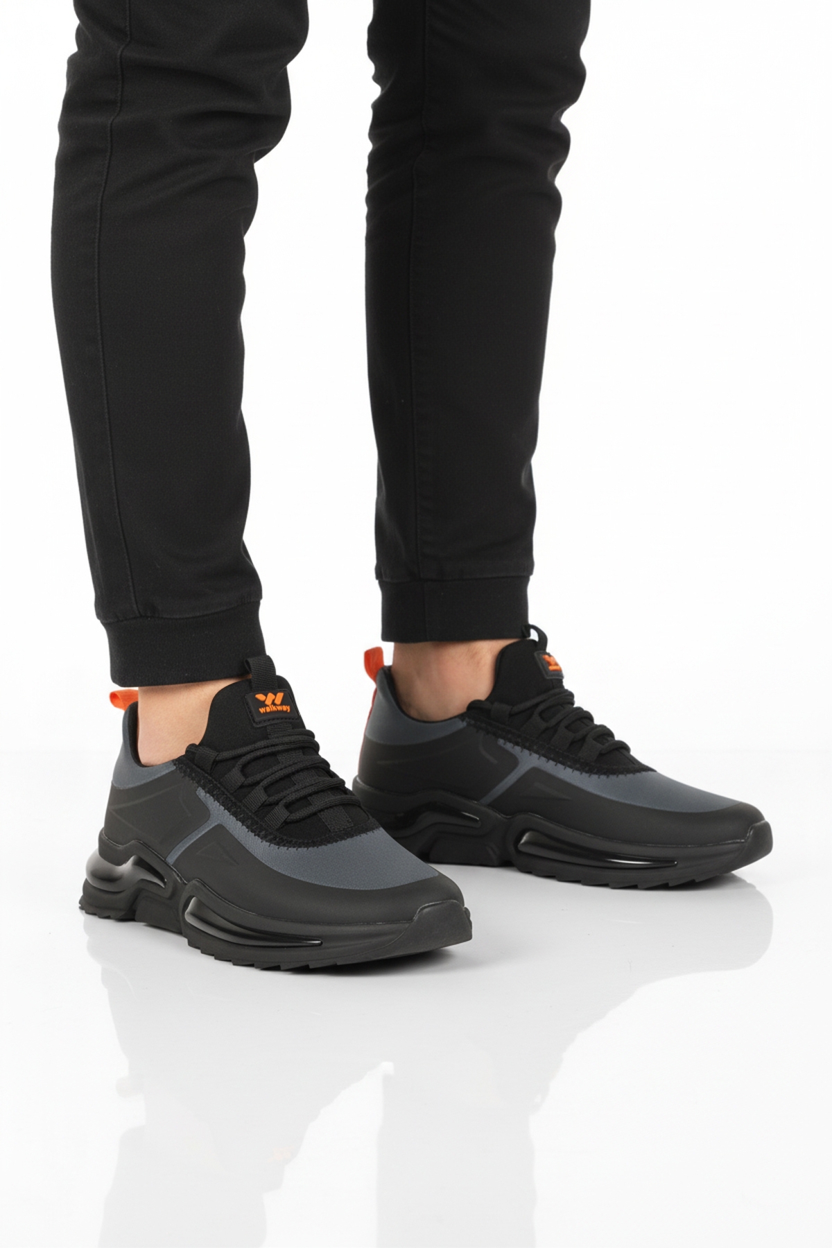 Füme Bağcıklı Hafif Esnek Erkek Spor Ayakkabı Than 836 M - Görsel 2