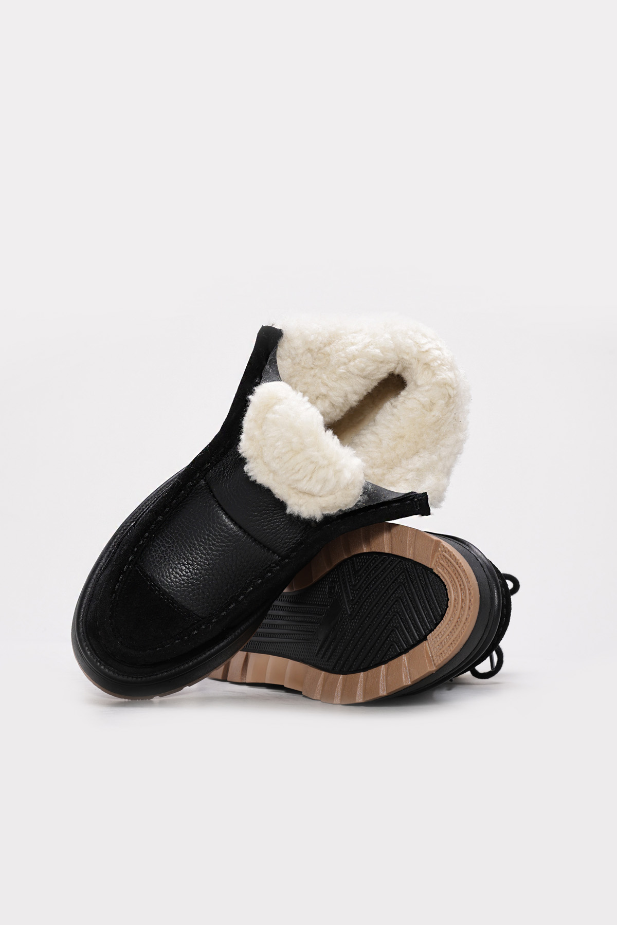 Hakiki Deri Kadın Kalın Taban Bot 409SZA3152 - Görsel 4