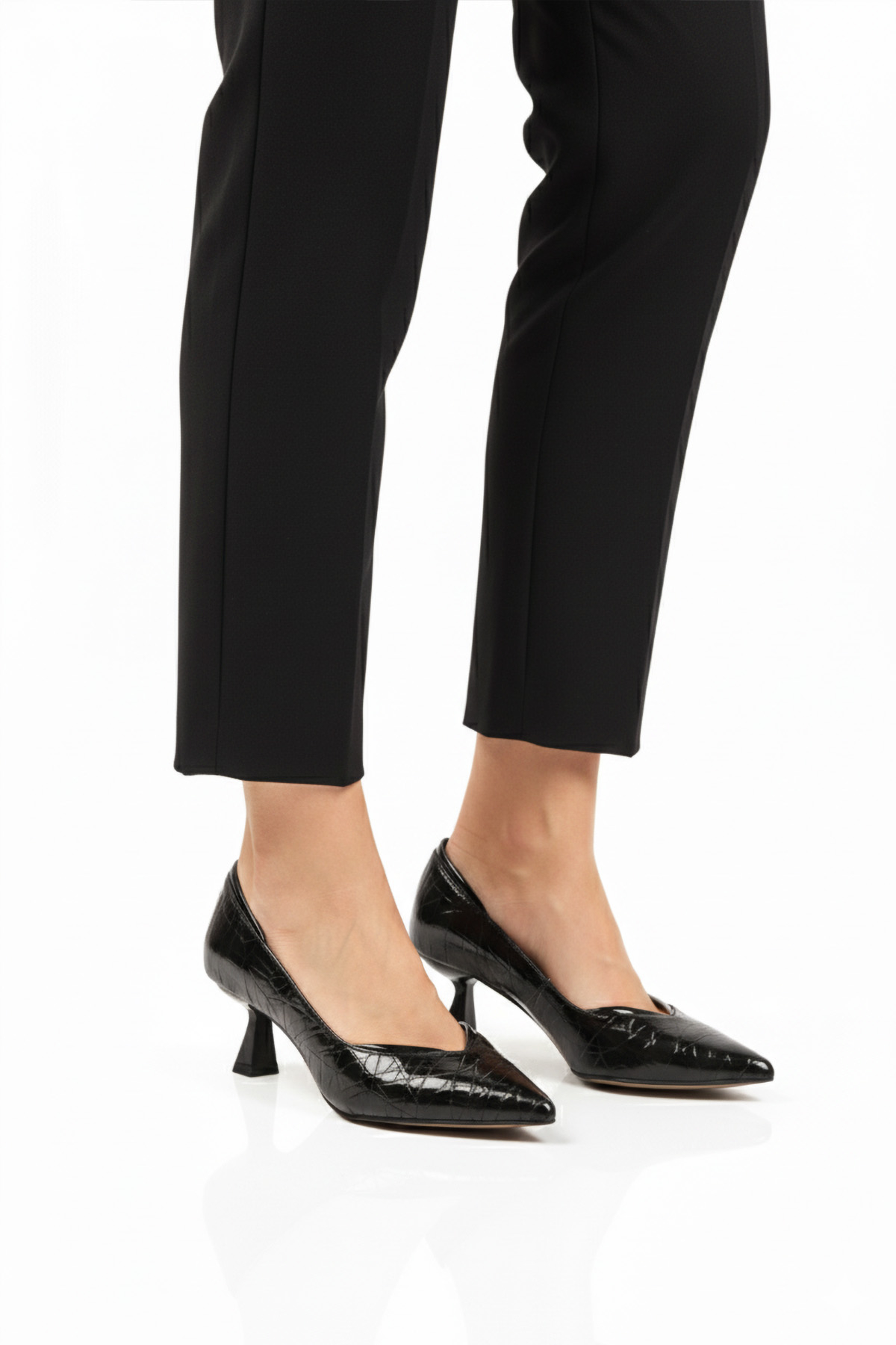 Aspor Siyah Kadın Topuklu Ayakkabı - Görsel 2