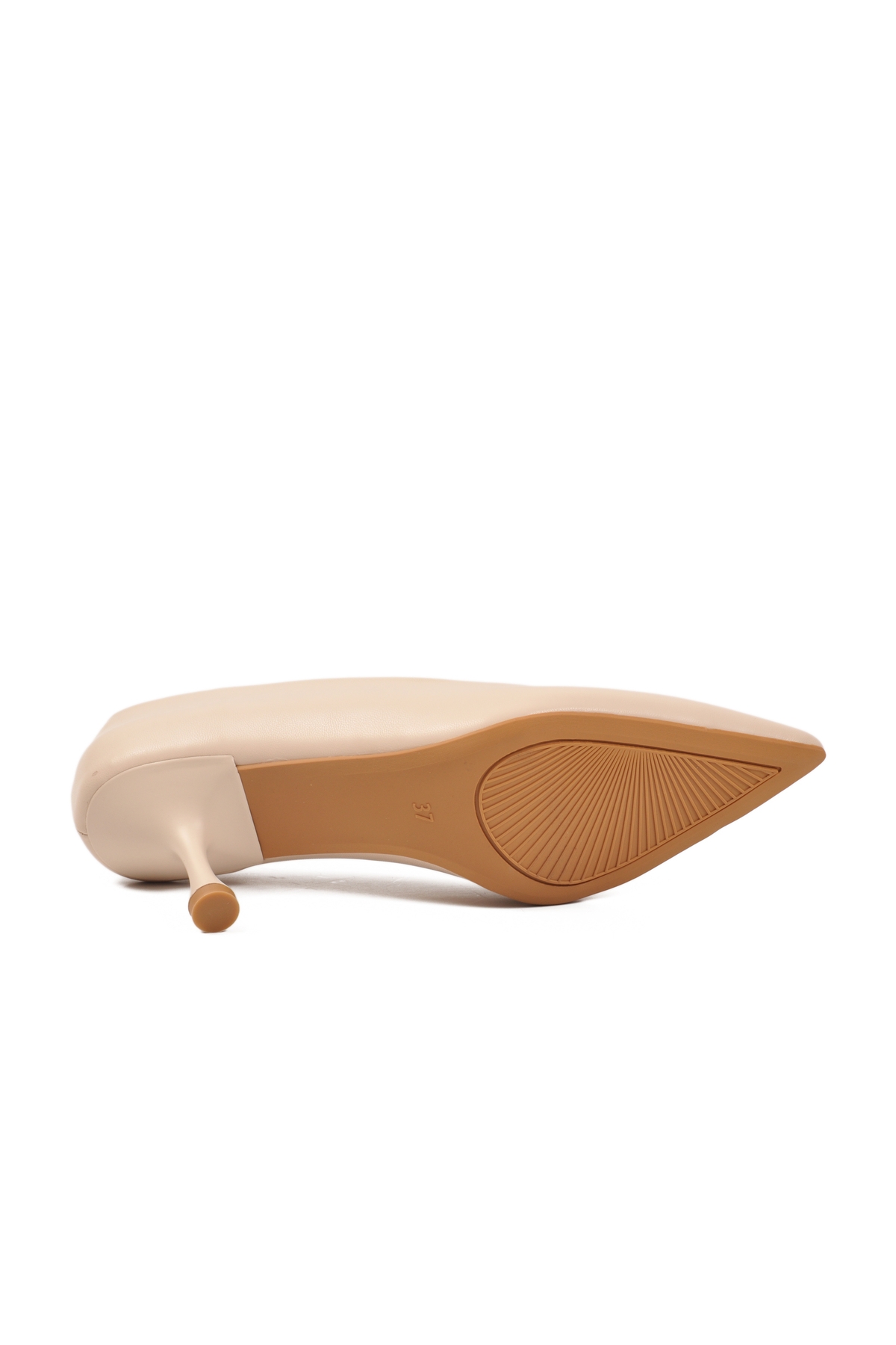 Aspor Bej Süet Kadın Topuklu Ayakkabı - Görsel 6