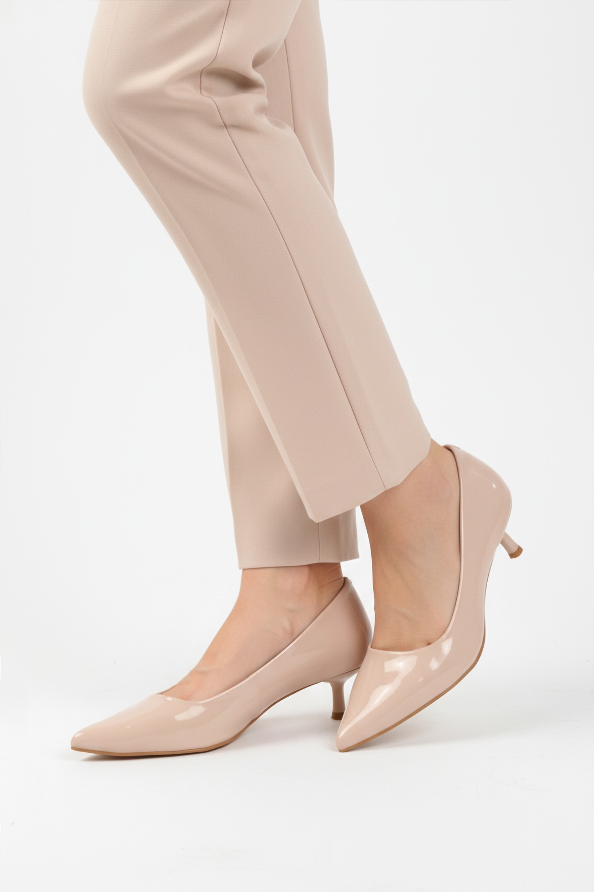 Aspor Bej Rugan Kadın Topuklu Ayakkabı - Görsel 2