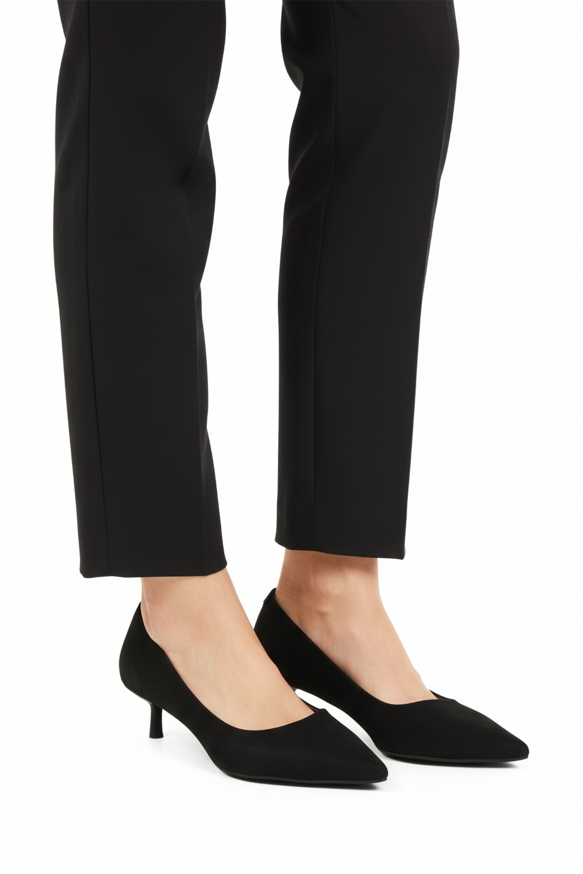 Aspor Siyah Süet Kadın Topuklu Ayakkabı - Görsel 2