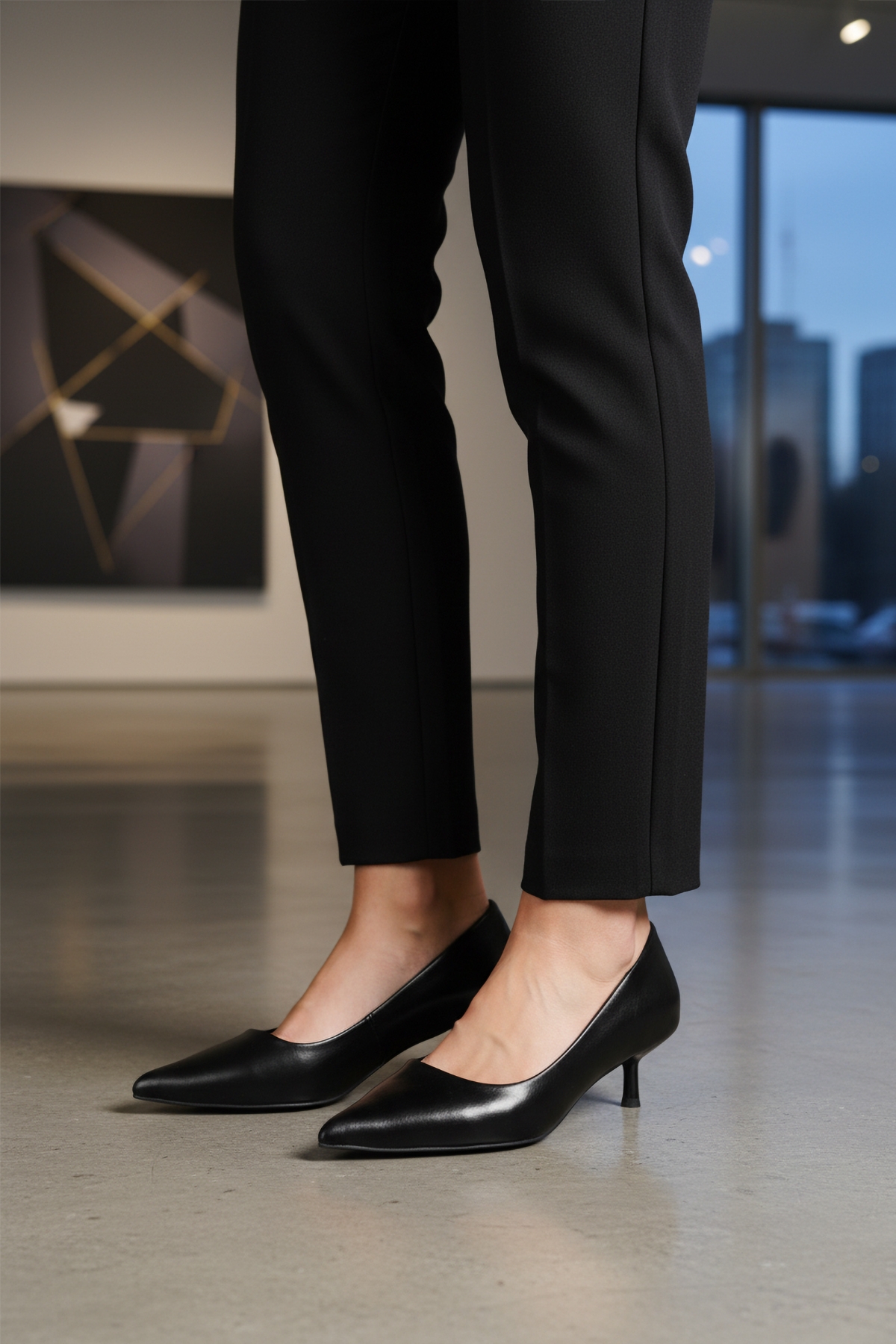 Aspor Siyah Kadın Topuklu Ayakkabı - Görsel 4