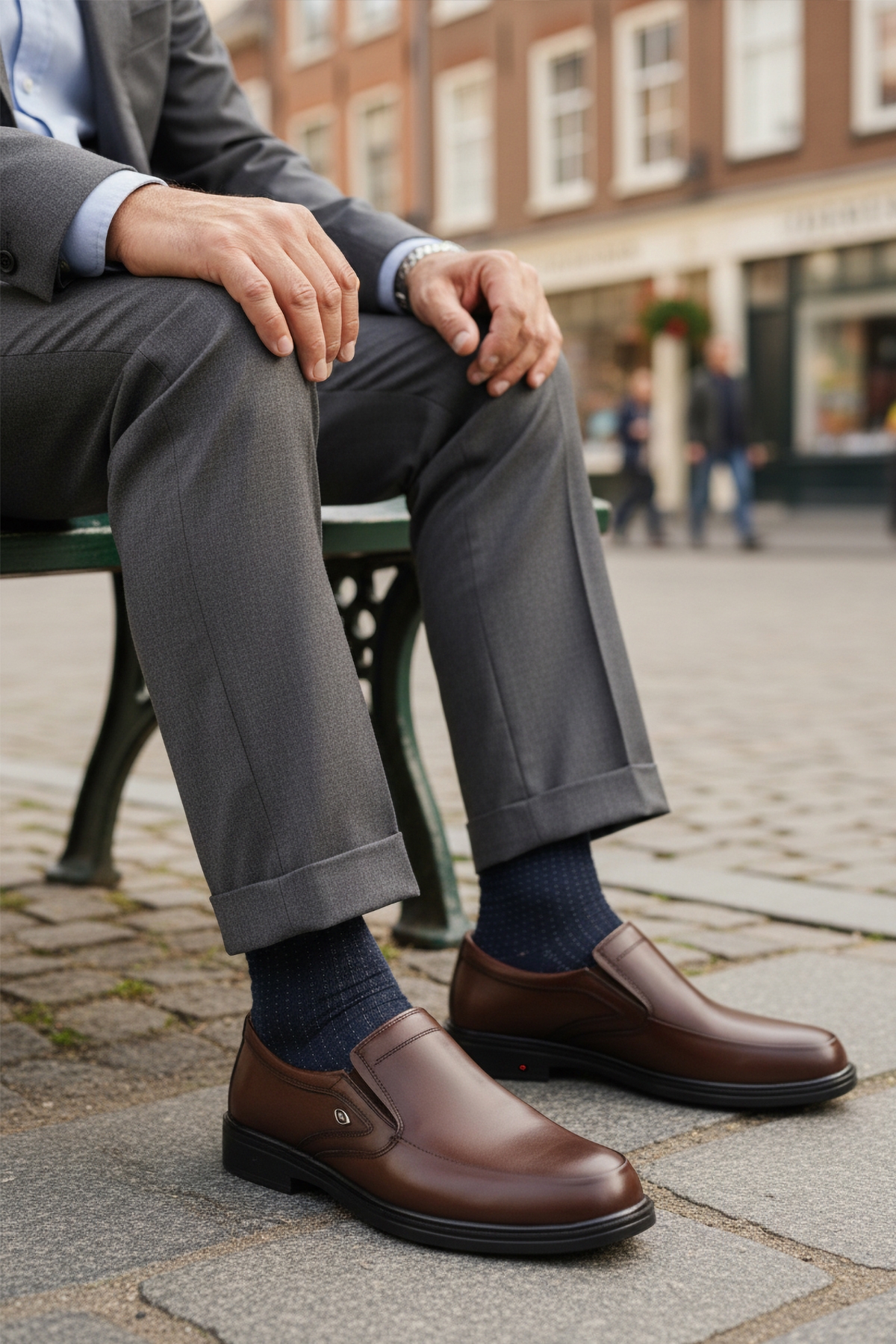 Aspor Kahve Hakiki Deri Erkek Casual Ayakkabı - Görsel 4