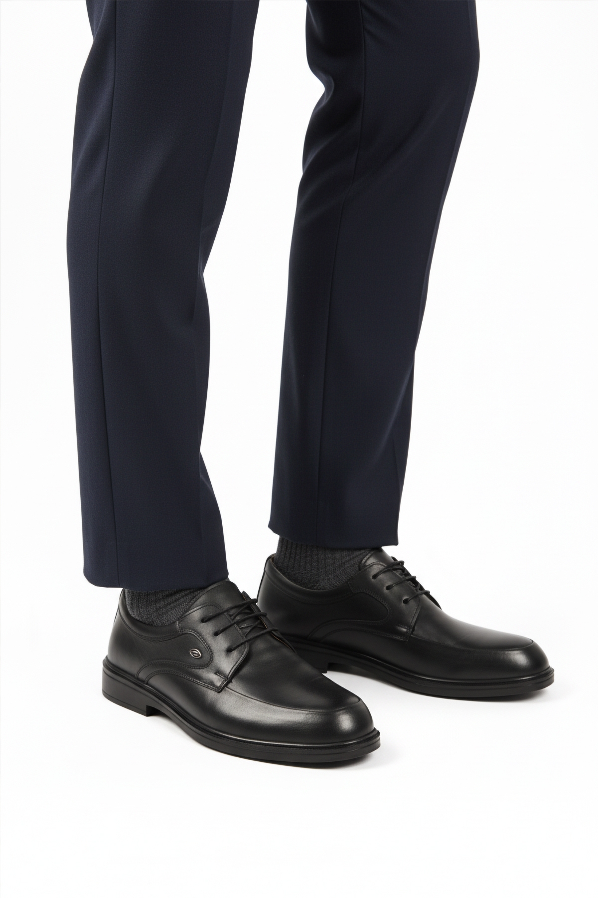 Aspor Siyah Hakiki Deri Erkek Casual Ayakkabı - Görsel 2