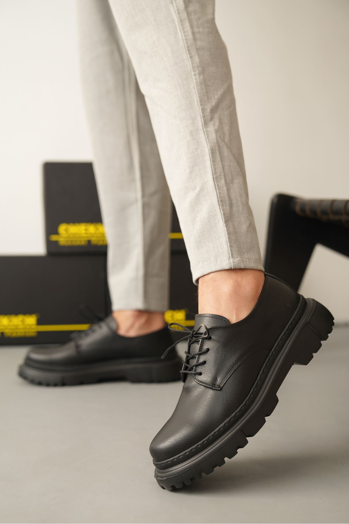 Bağcıklı Erkek Günlük Ayakkabı Siyah - Görsel 3