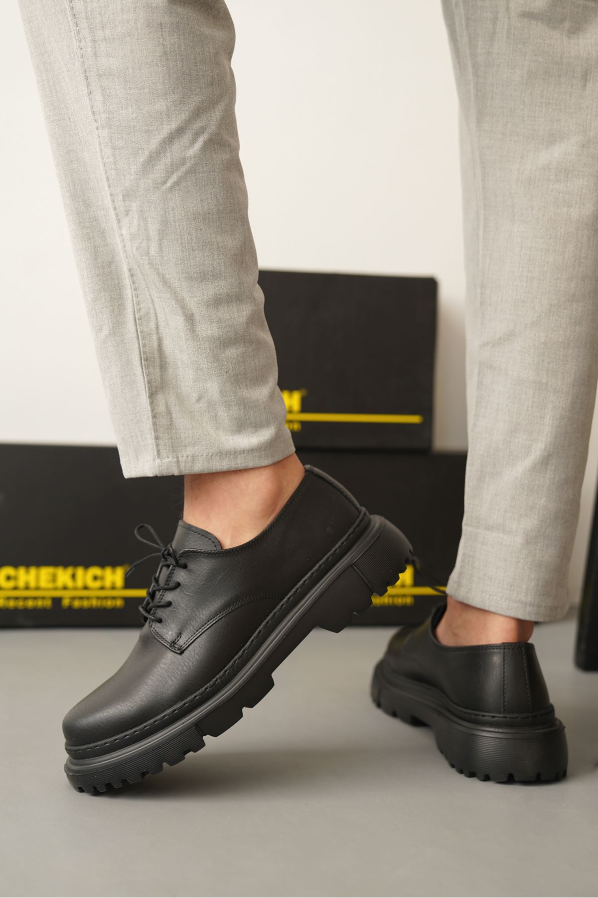 Bağcıklı Erkek Günlük Ayakkabı Siyah - Görsel 4