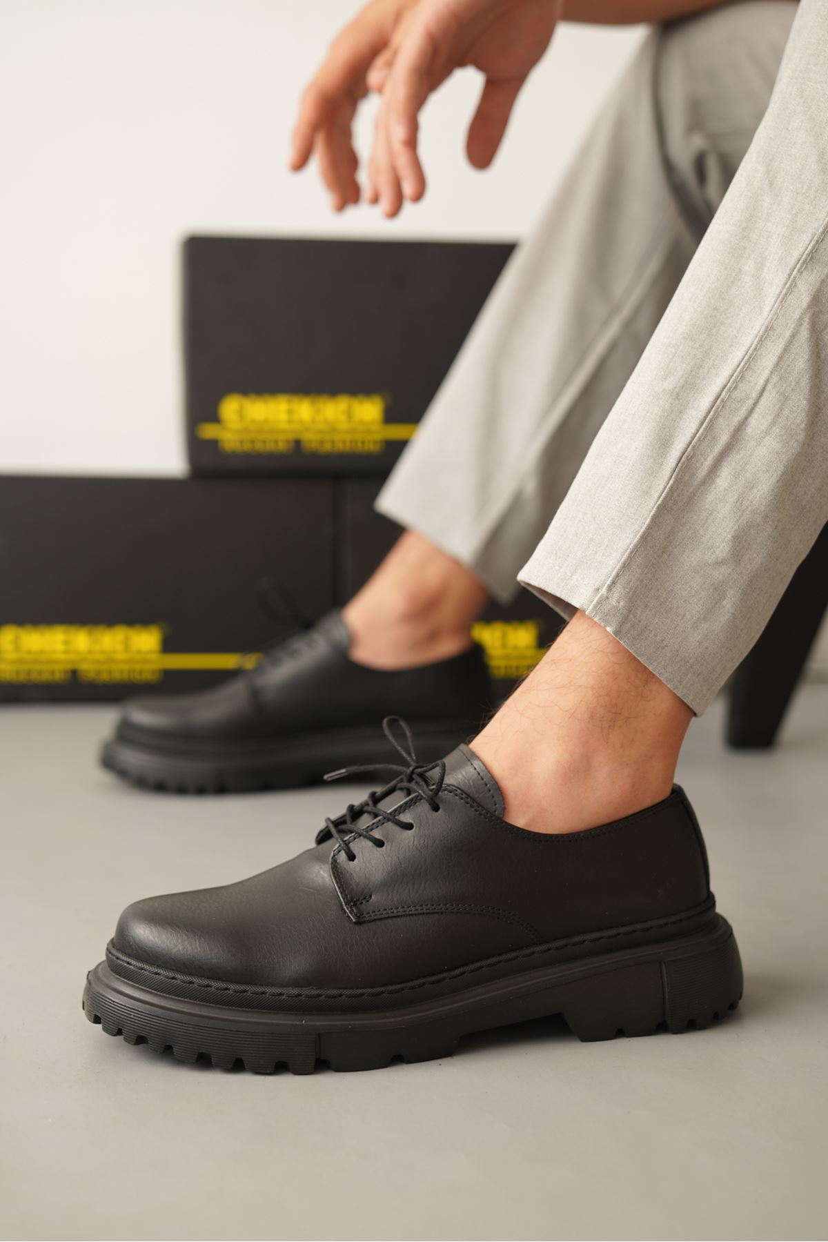 Bağcıklı Erkek Günlük Ayakkabı Siyah - Görsel 5