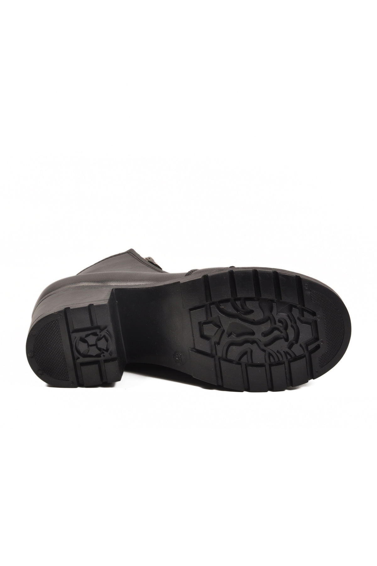 Aspor Siyah Bağcıklı Fermuarlı Kadın Topuklu Bot - Görsel 6