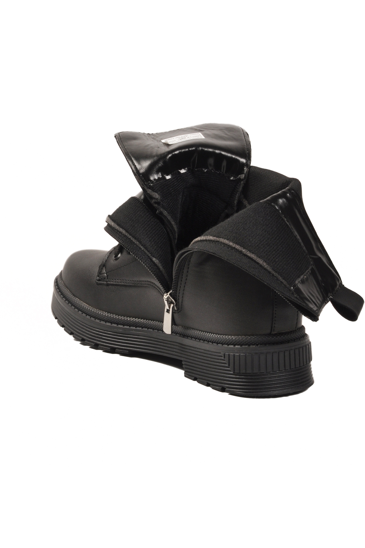 Aspor Siyah İçi Polarlı Fermuarlı Kadın Bot - Görsel 5
