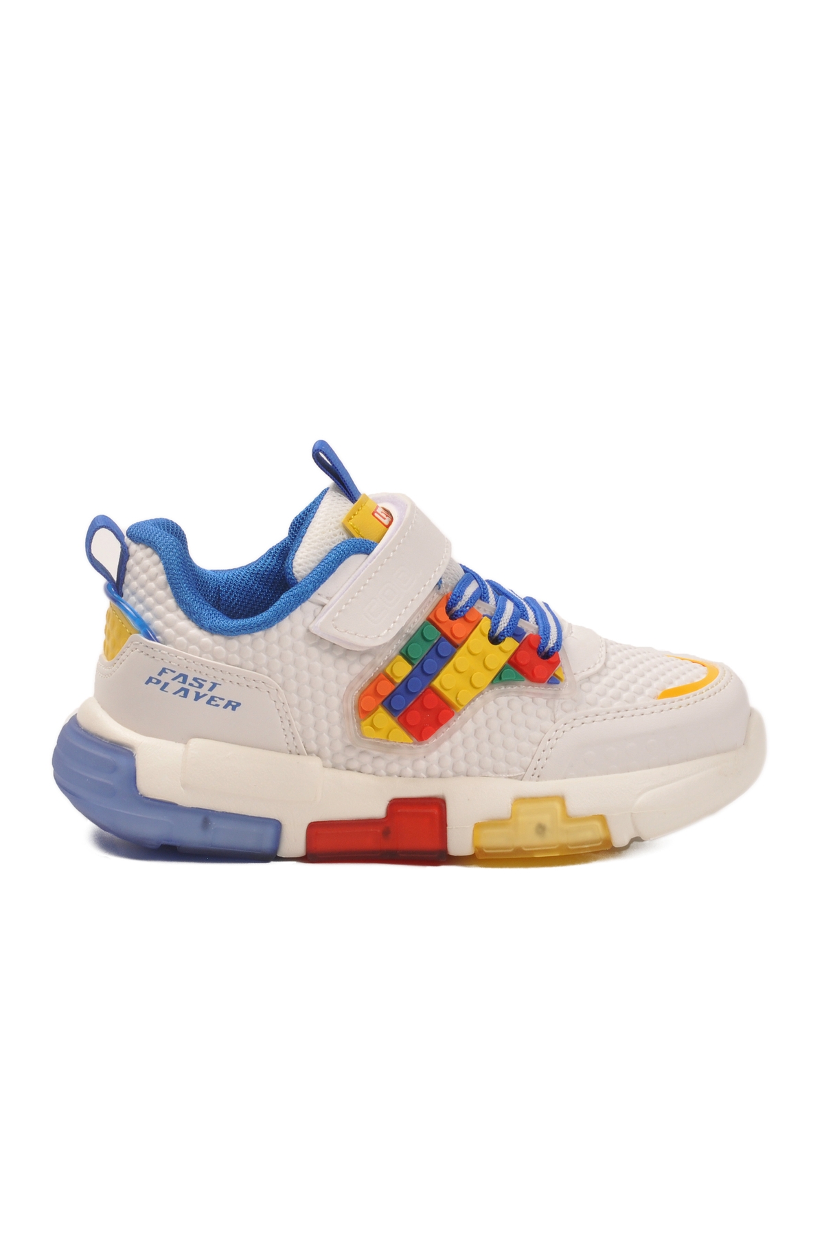 Saks Cırtlı Işıklı Erkek Çocuk Spor Ayakkabı - Görsel 3