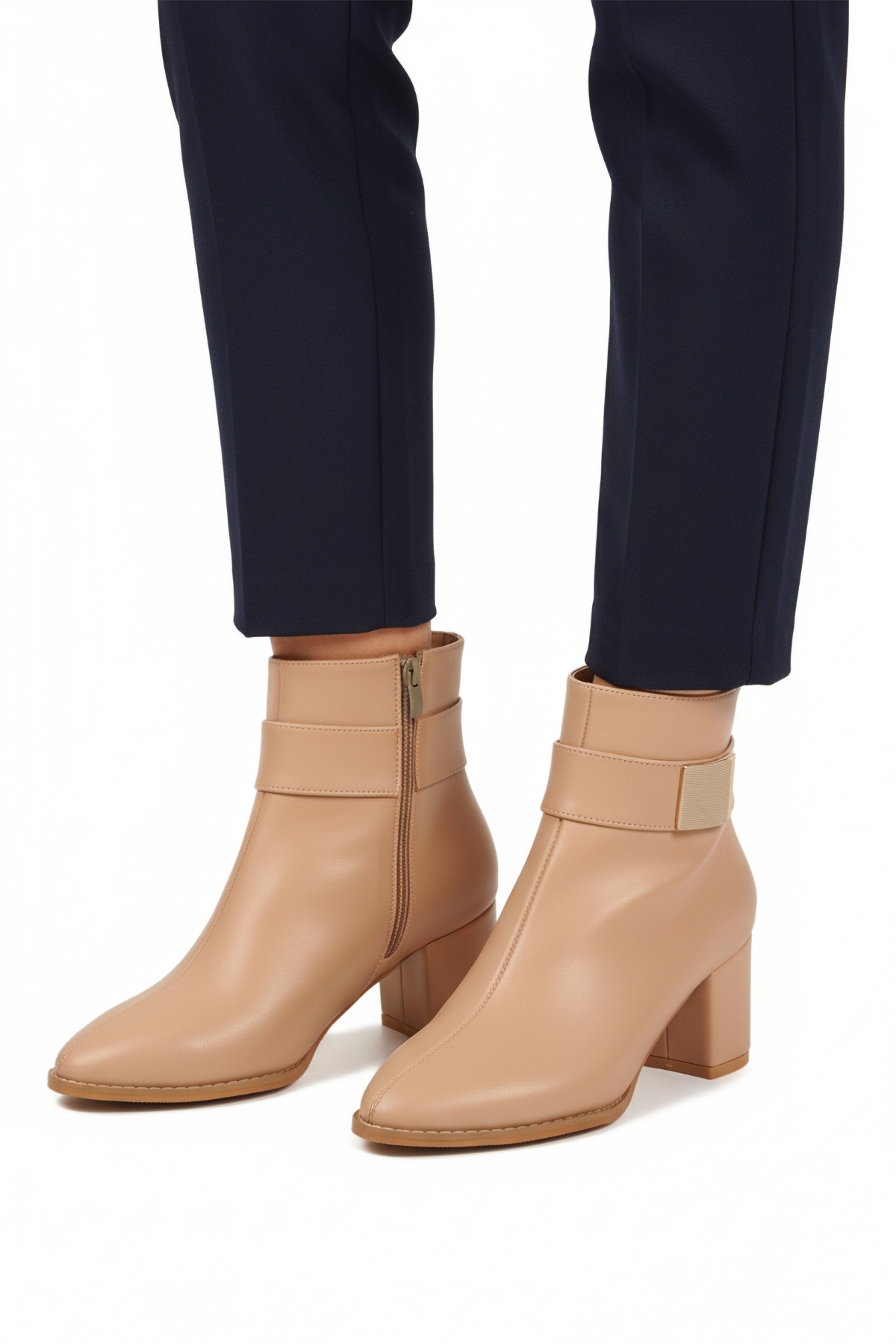 Aspor Nude Dar Kalıp Kadın Topuklu Bot - Görsel 2