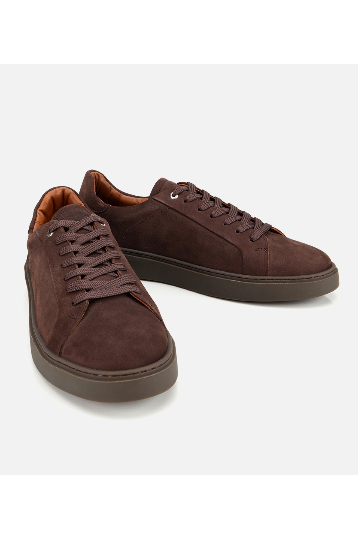 Erkek Nubuk Deri Kahverengi Günlük Ayakkabı - Görsel 3