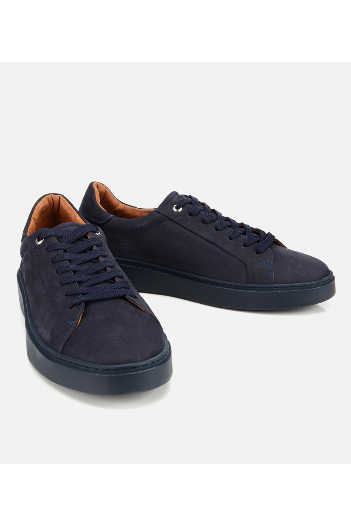 Erkek Nubuk Deri Lacivert Günlük Ayakkabı - Görsel 3