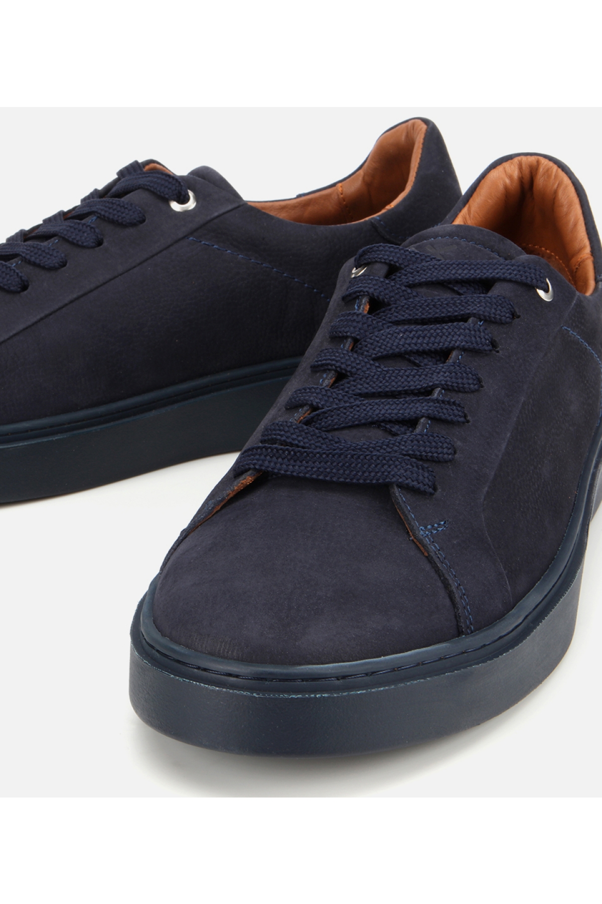 Erkek Nubuk Deri Lacivert Günlük Ayakkabı - Görsel 4
