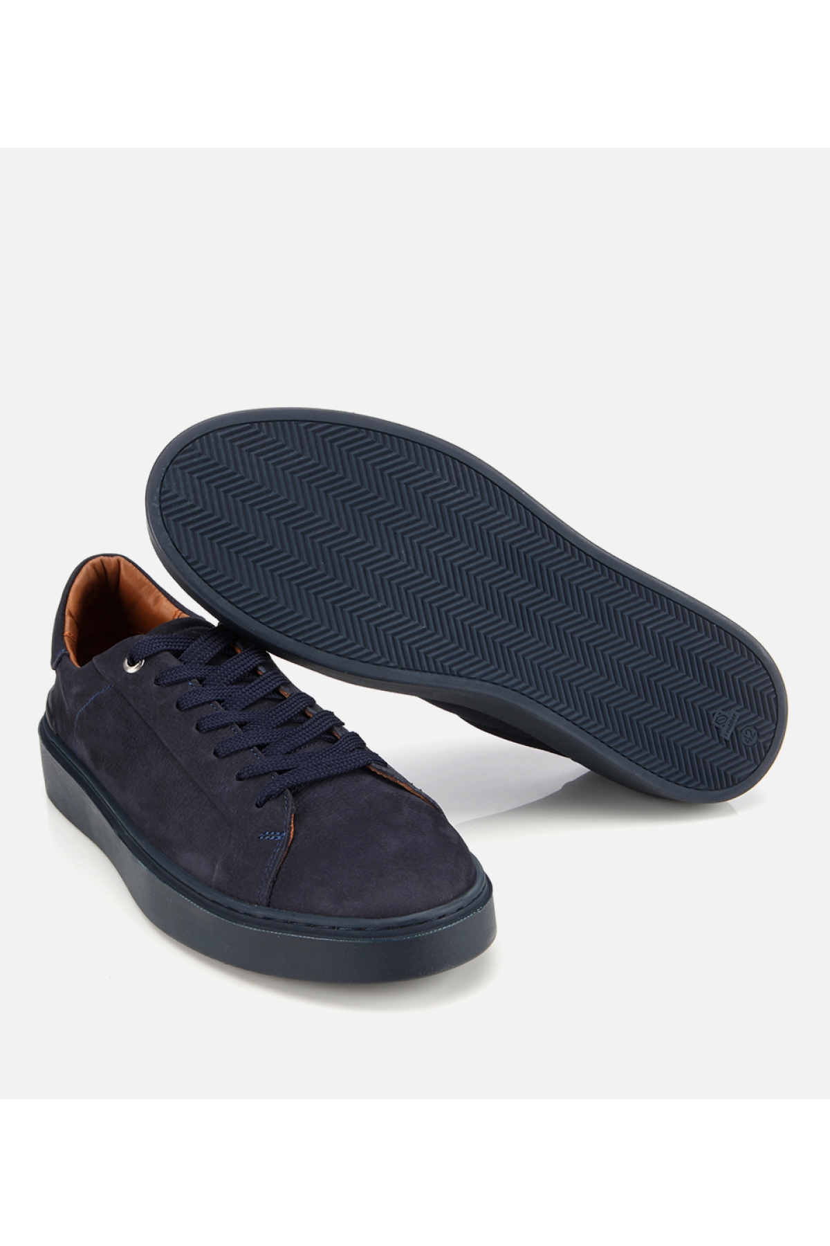 Erkek Nubuk Deri Lacivert Günlük Ayakkabı - Görsel 7