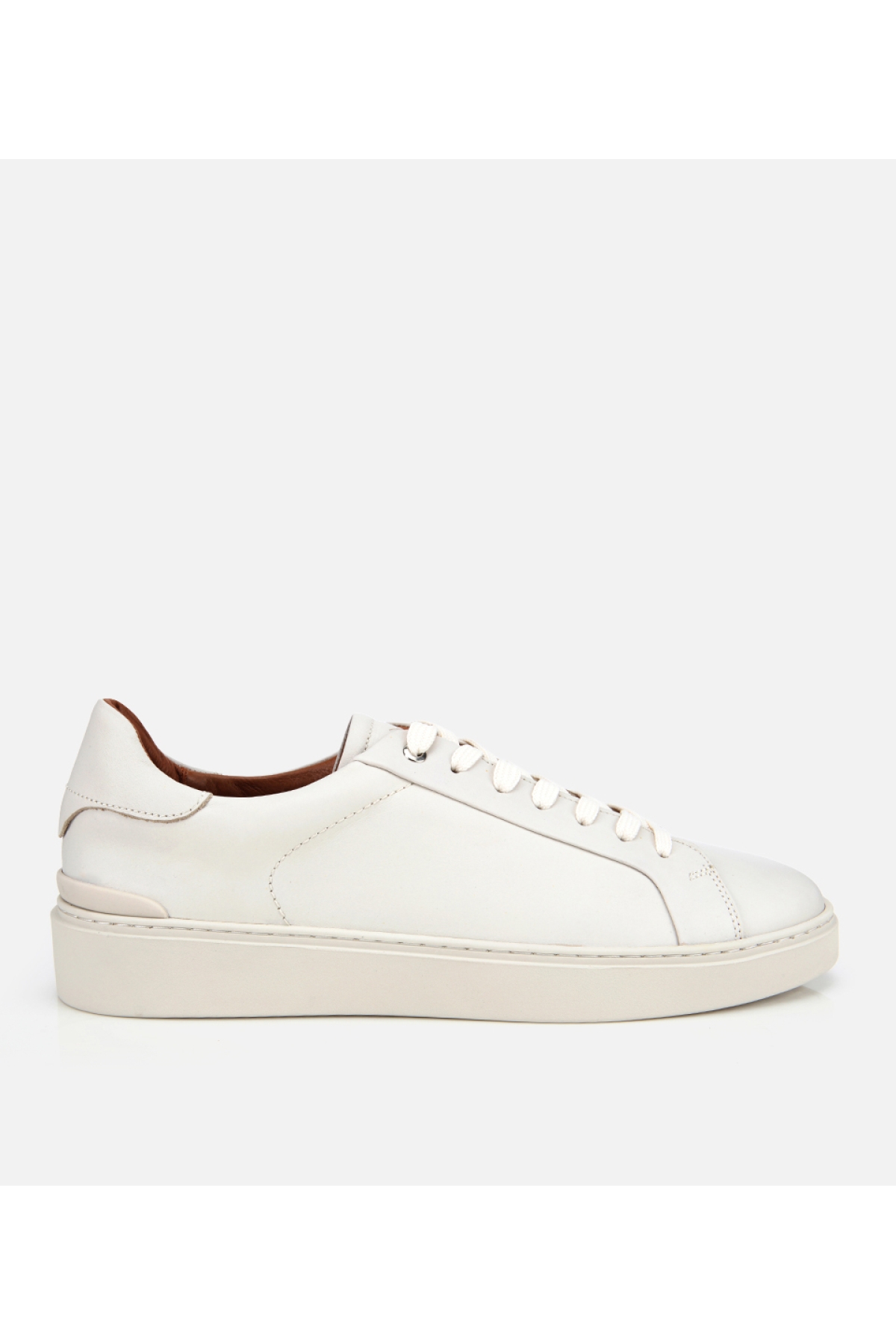 Erkek Deri Beyaz Günlük Ayakkabı - Görsel 2