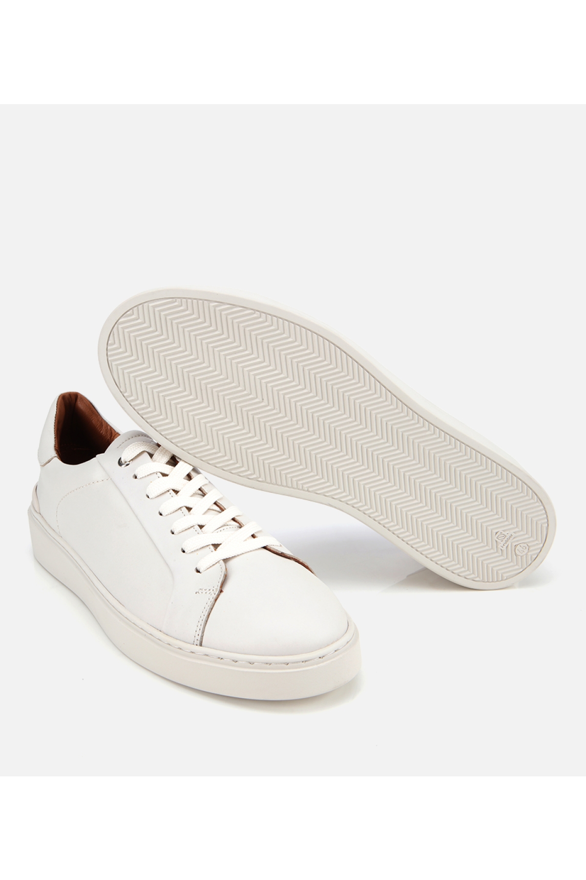 Erkek Deri Beyaz Günlük Ayakkabı - Görsel 7