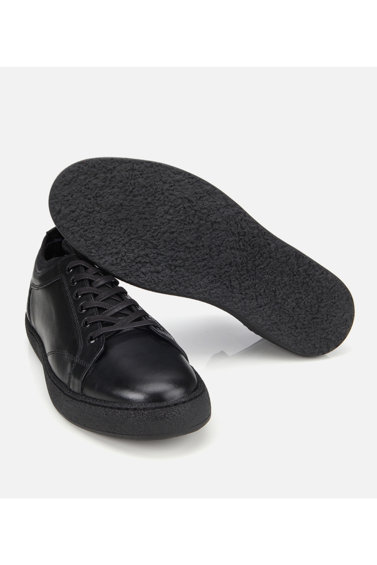 Erkek Deri Siyah Yumuşak Dokulu Günlük Ayakkabı - Görsel 7