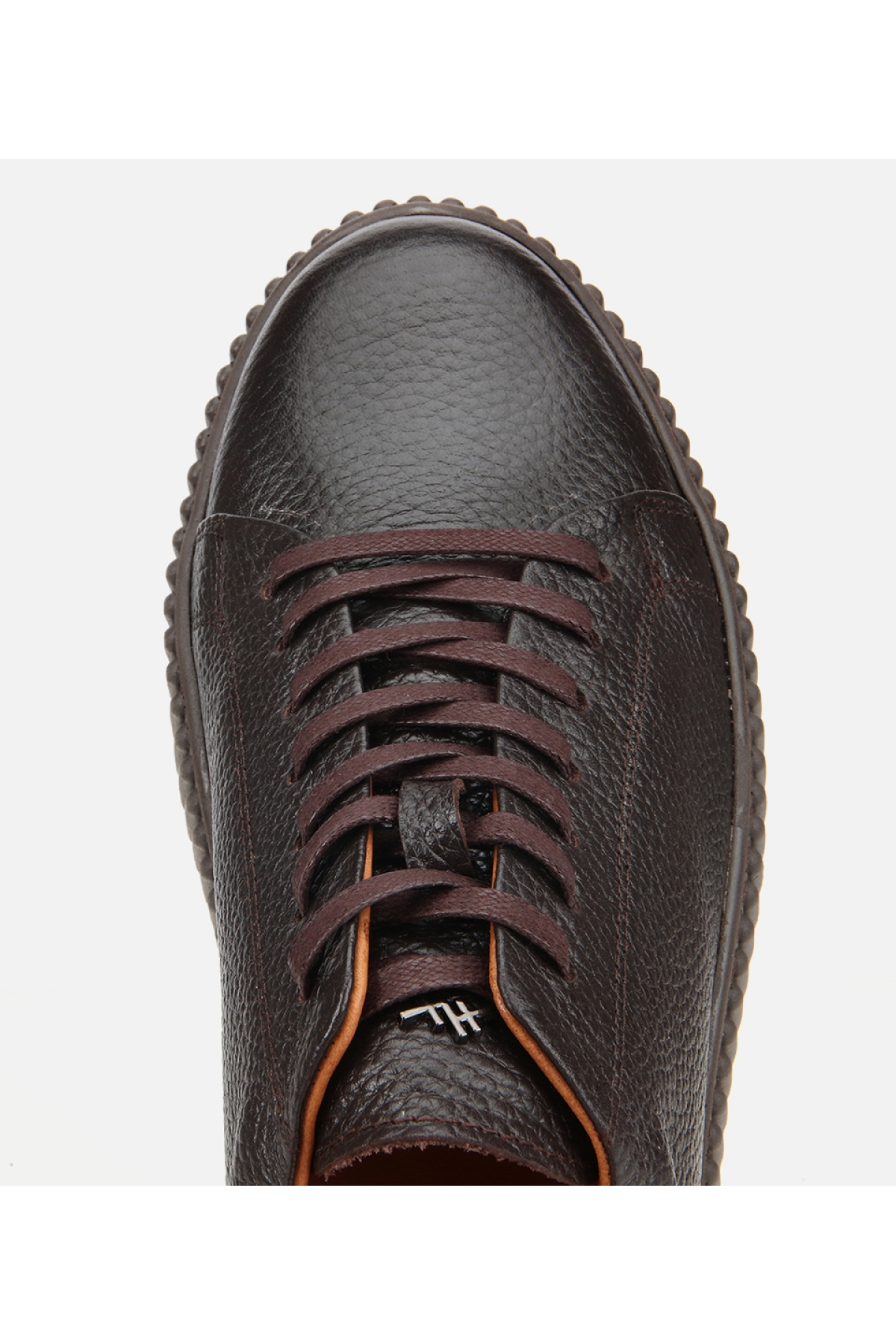 Erkek Deri Kahverengi Yüksek Tabanlı Spor Ayakkabı - Görsel 6