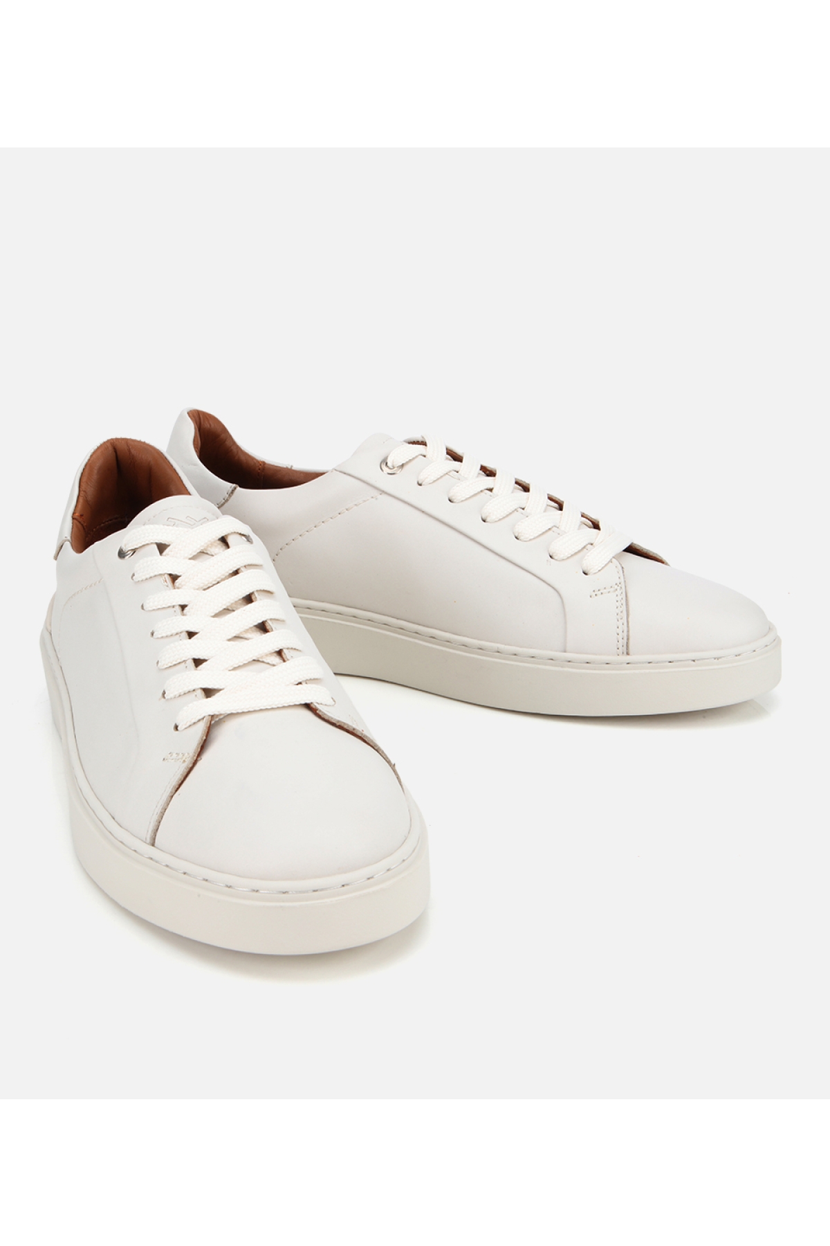 Erkek Deri Beyaz Günlük Ayakkabı - Görsel 3