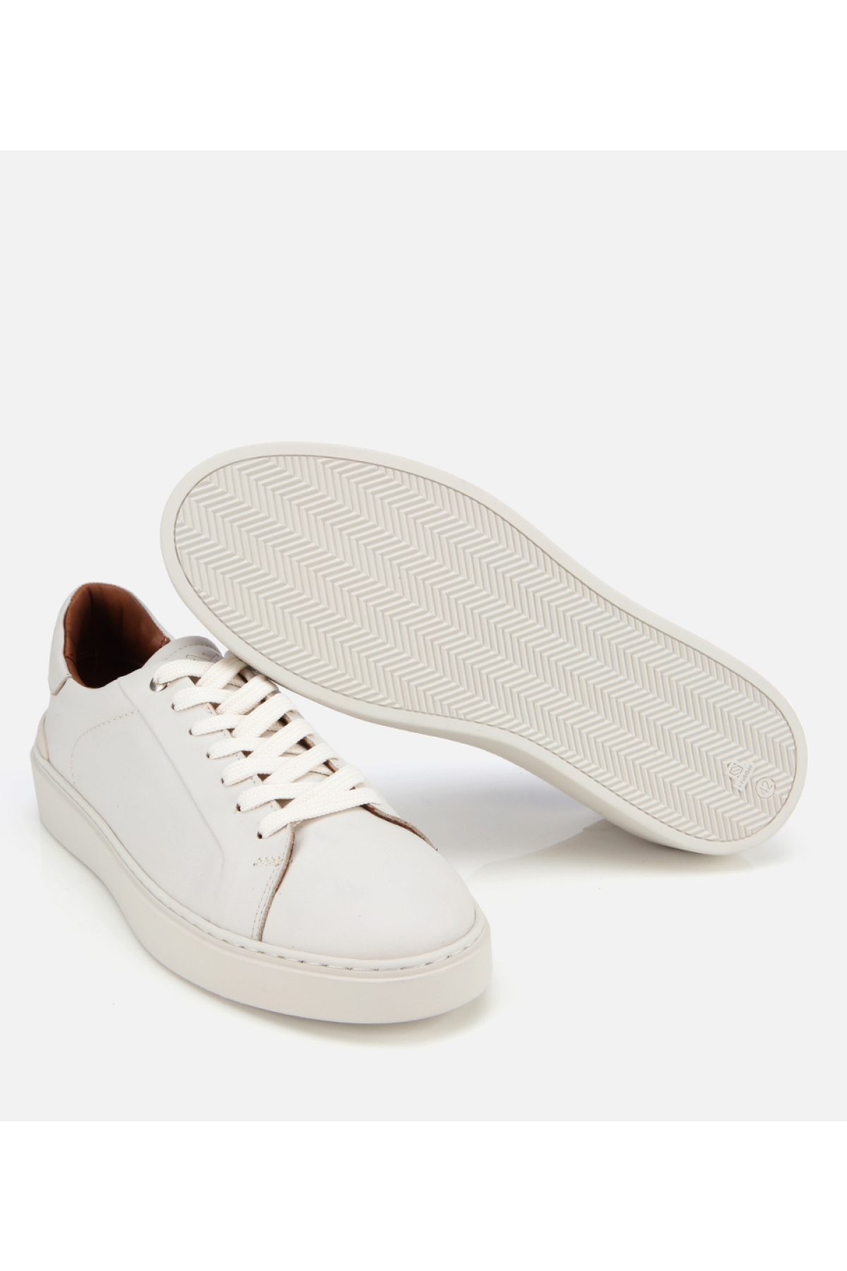 Erkek Deri Beyaz Günlük Ayakkabı - Görsel 7