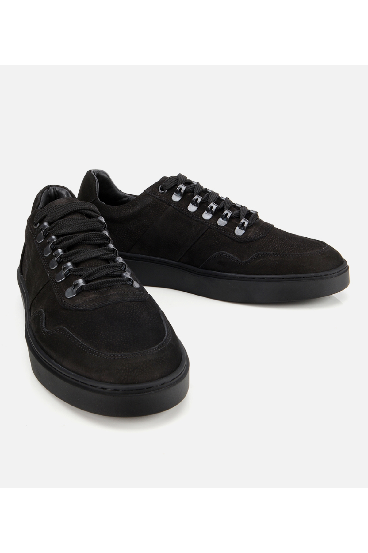 Erkek Nubuk Deri Siyah Günlük Ayakkabı - Görsel 3