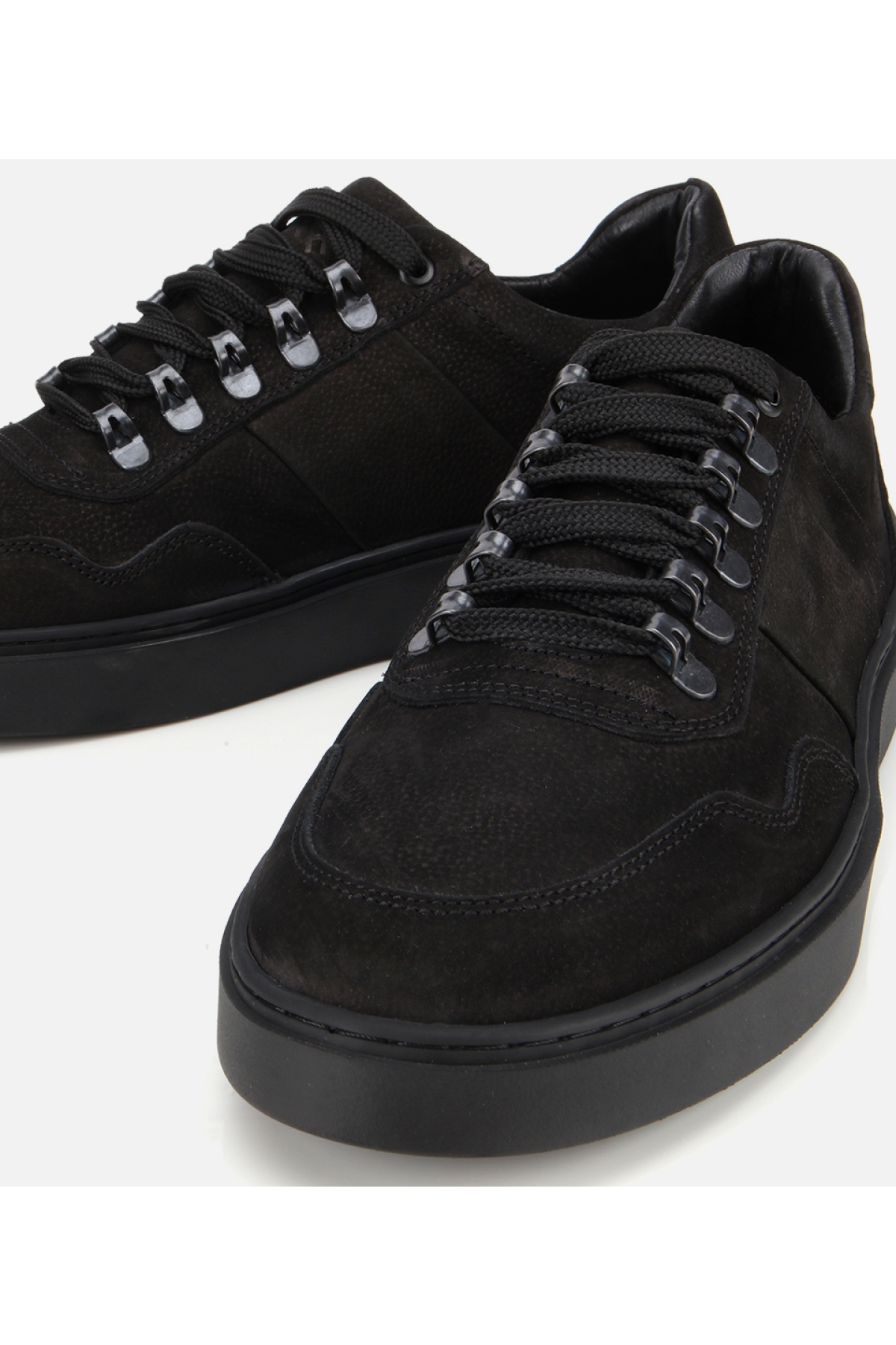Erkek Nubuk Deri Siyah Günlük Ayakkabı - Görsel 4