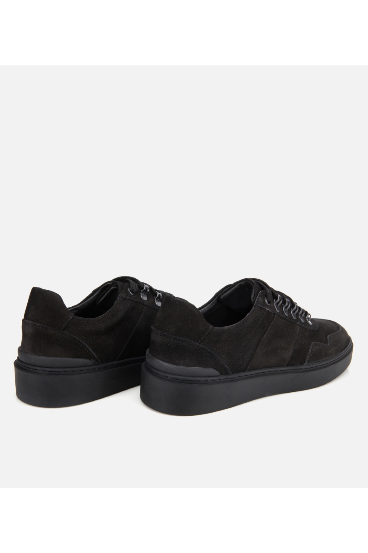 Erkek Nubuk Deri Siyah Günlük Ayakkabı - Görsel 5