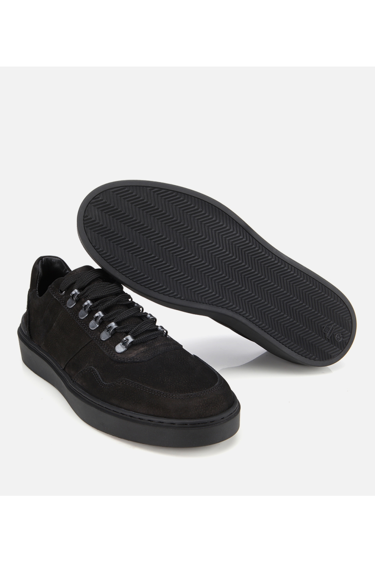Erkek Nubuk Deri Siyah Günlük Ayakkabı - Görsel 7