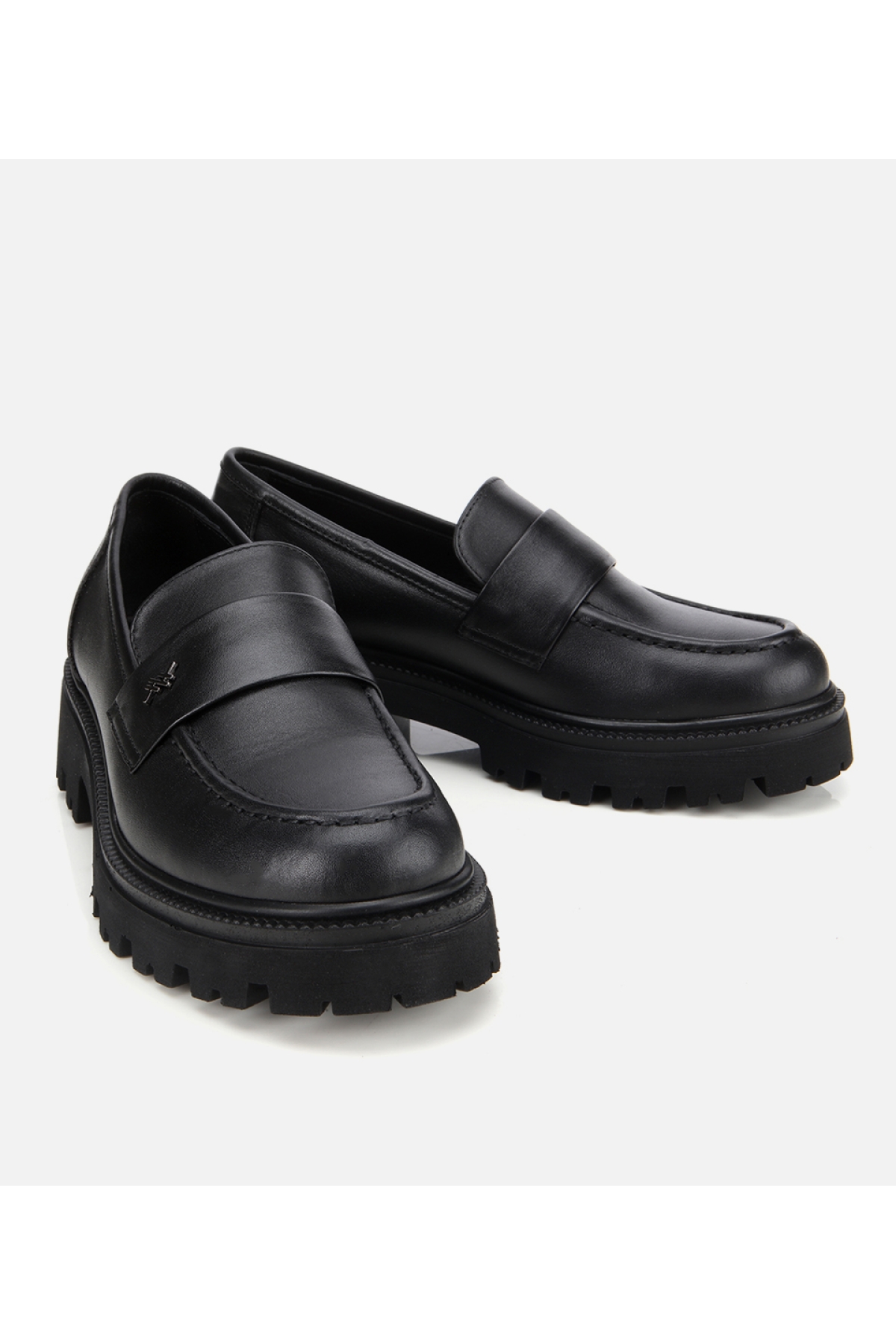 Kadın Deri Siyah Yumuşak Dokulu Günlük Loafer - Görsel 3