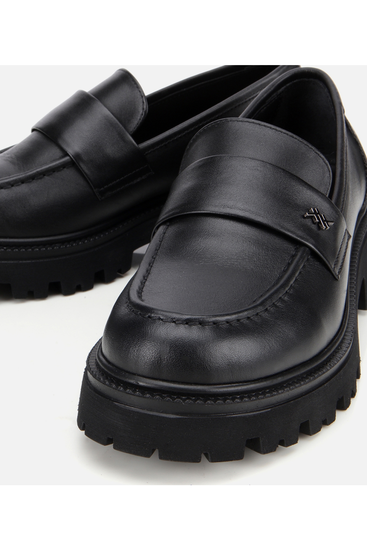 Kadın Deri Siyah Yumuşak Dokulu Günlük Loafer - Görsel 4