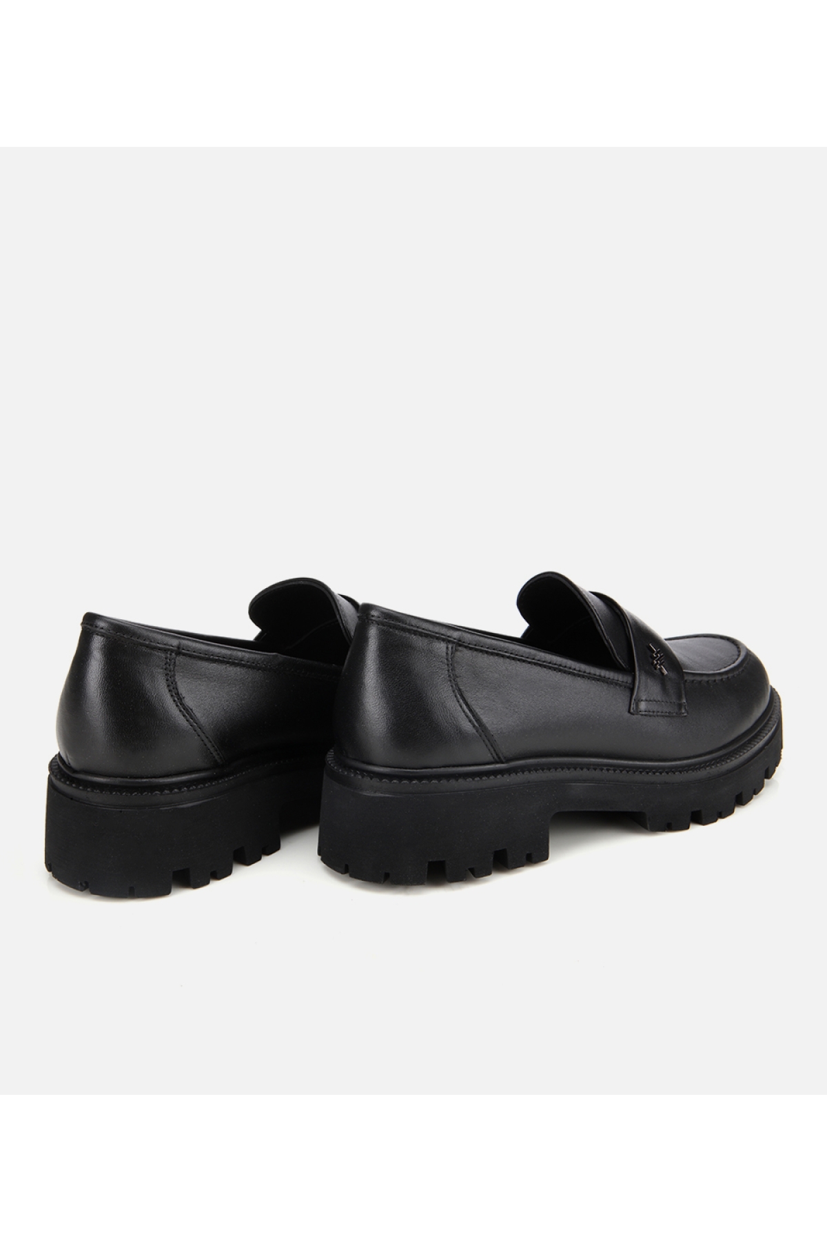 Kadın Deri Siyah Yumuşak Dokulu Günlük Loafer - Görsel 5