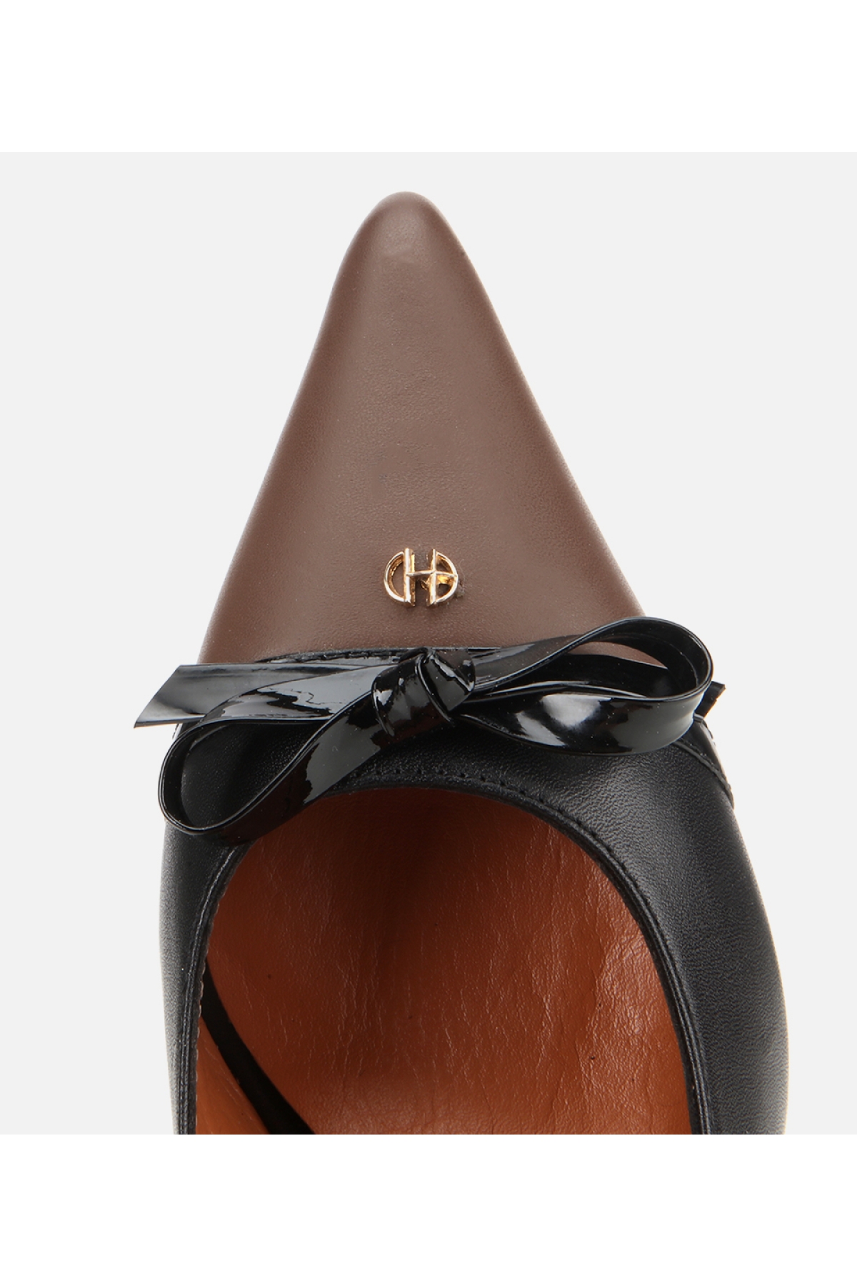 Kadın Deri Siyah Fiyonk Detaylı İnce Topuklu Stiletto - Görsel 6