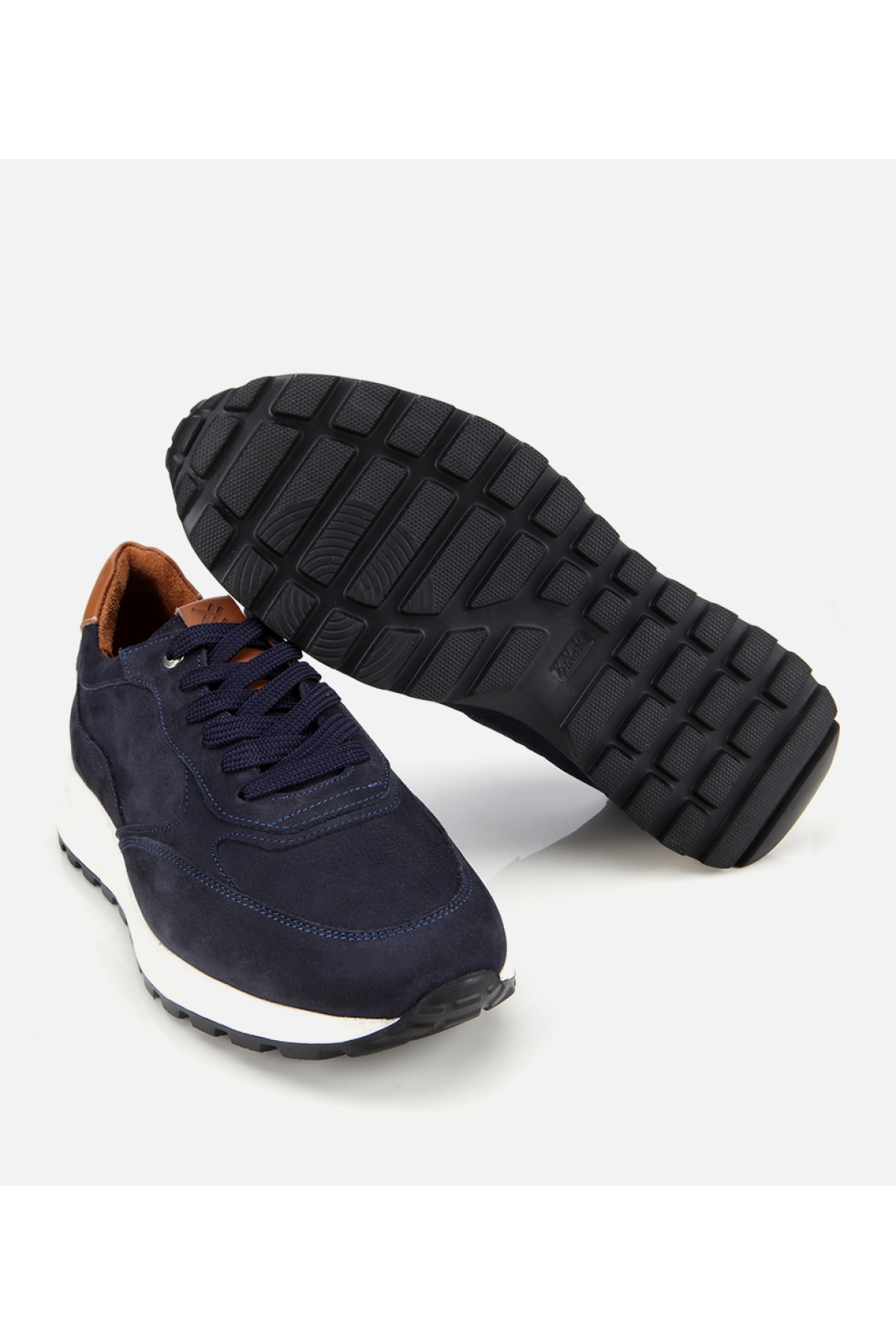 Erkek Deri Lacivert Spor Ayakkabı - Görsel 7