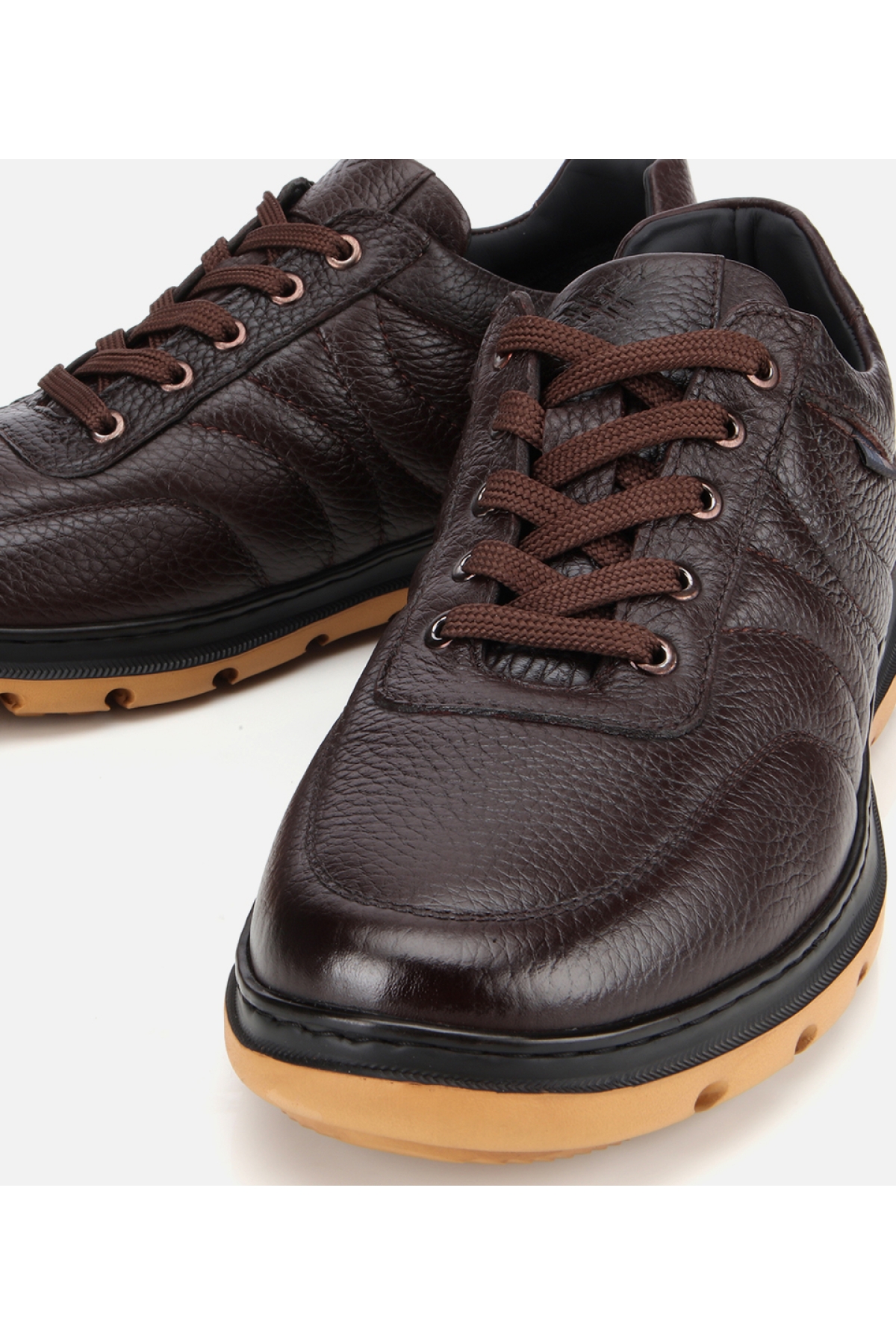 Erkek Deri Kahverengi Rahat Günlük Ayakkabı - Görsel 4