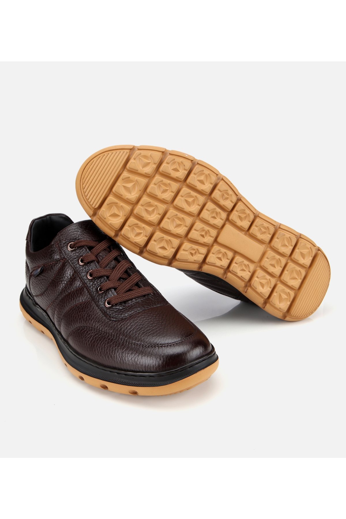 Erkek Deri Kahverengi Rahat Günlük Ayakkabı - Görsel 7