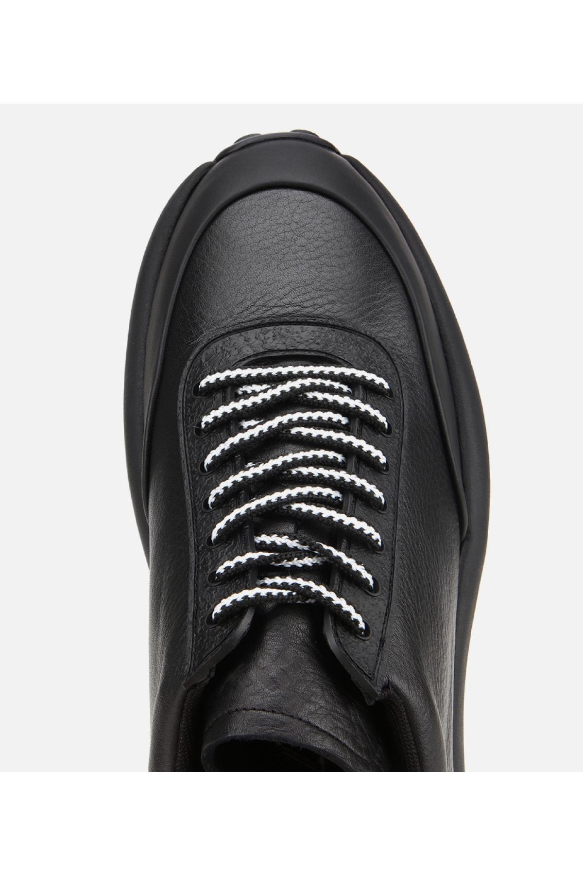 Erkek Deri Siyah Yumuşak Dokulu Spor Ayakkabı - Görsel 6