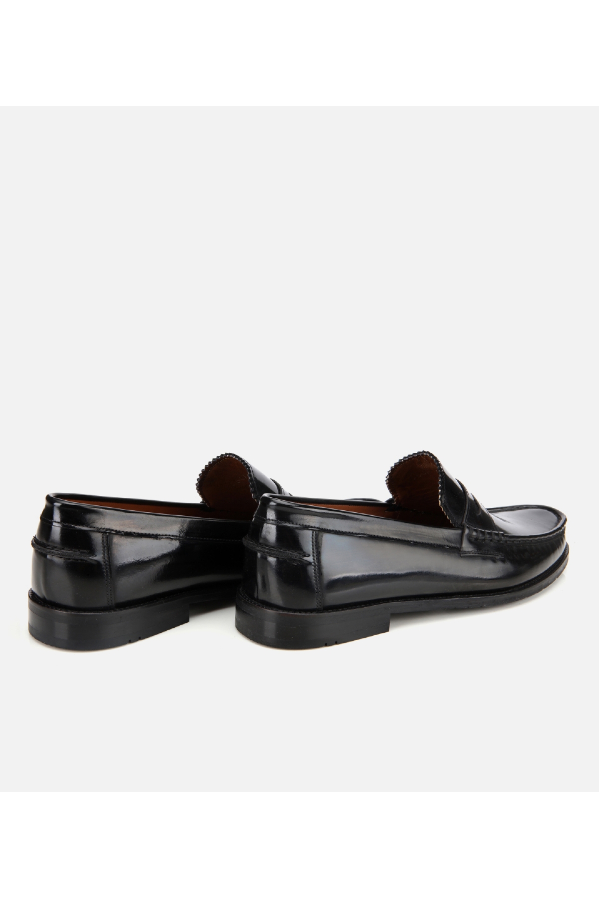 Erkek Açma Deri Siyah Klasik Loafer - Görsel 5