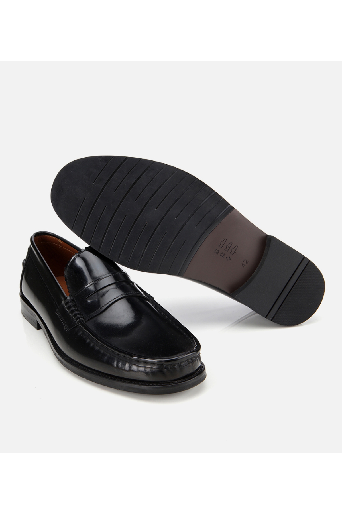 Erkek Açma Deri Siyah Klasik Loafer - Görsel 7